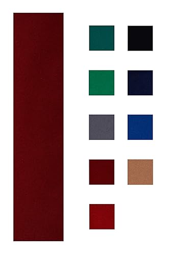 Accuplay 20 Oz Pre Cut Pool Table Felt - Billiard Cloth Burgundy For 9 Table