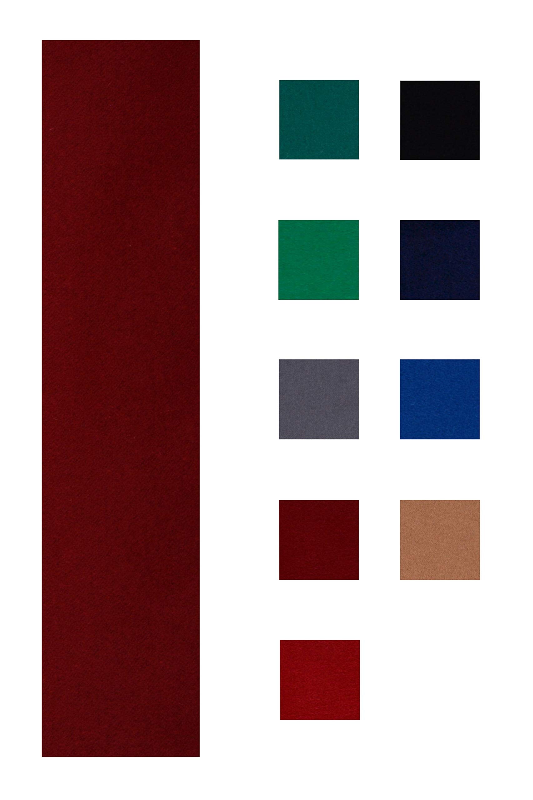 Accuplay 20 Oz Pre Cut Pool Table Felt - Billiard Cloth Burgundy For 9 Table