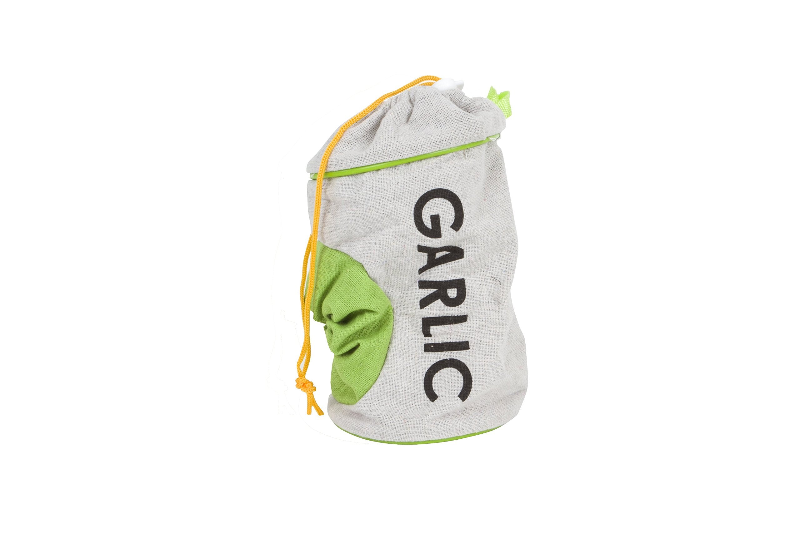 Evriholder Garlic Keeper, Double Drawstring Feature Protects From Light And Delays Spoilage Sprout-Free Vegetable Storage Bag, 1