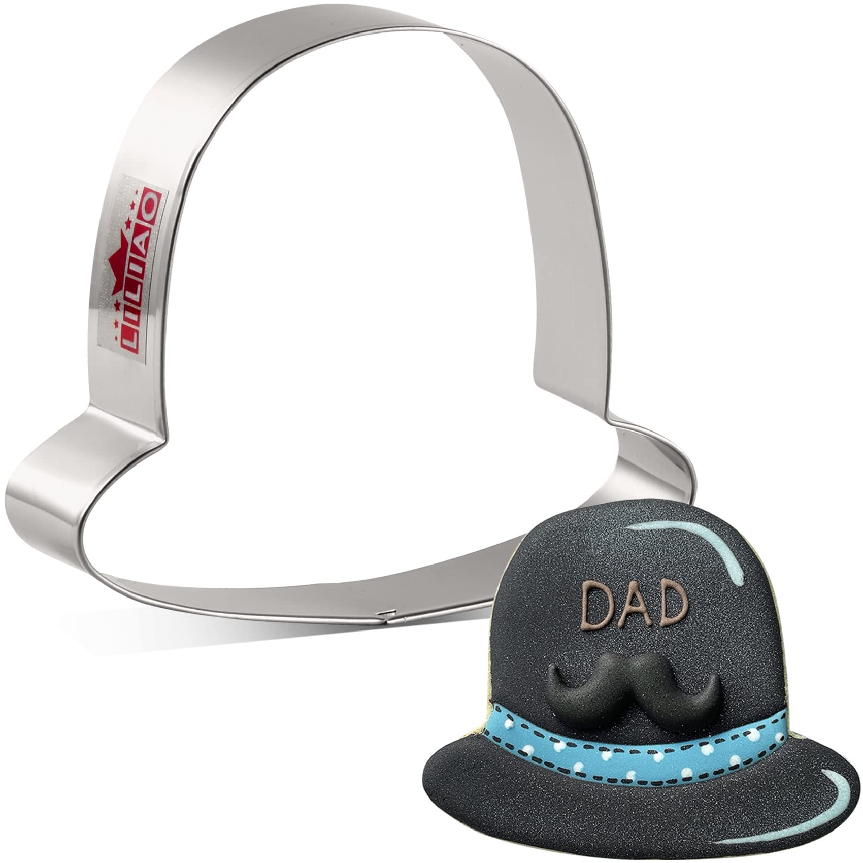 Liliao Cowboy Top Hat Cookie Cutter, Stainless Steel (3.9 X 3.4 Inches)