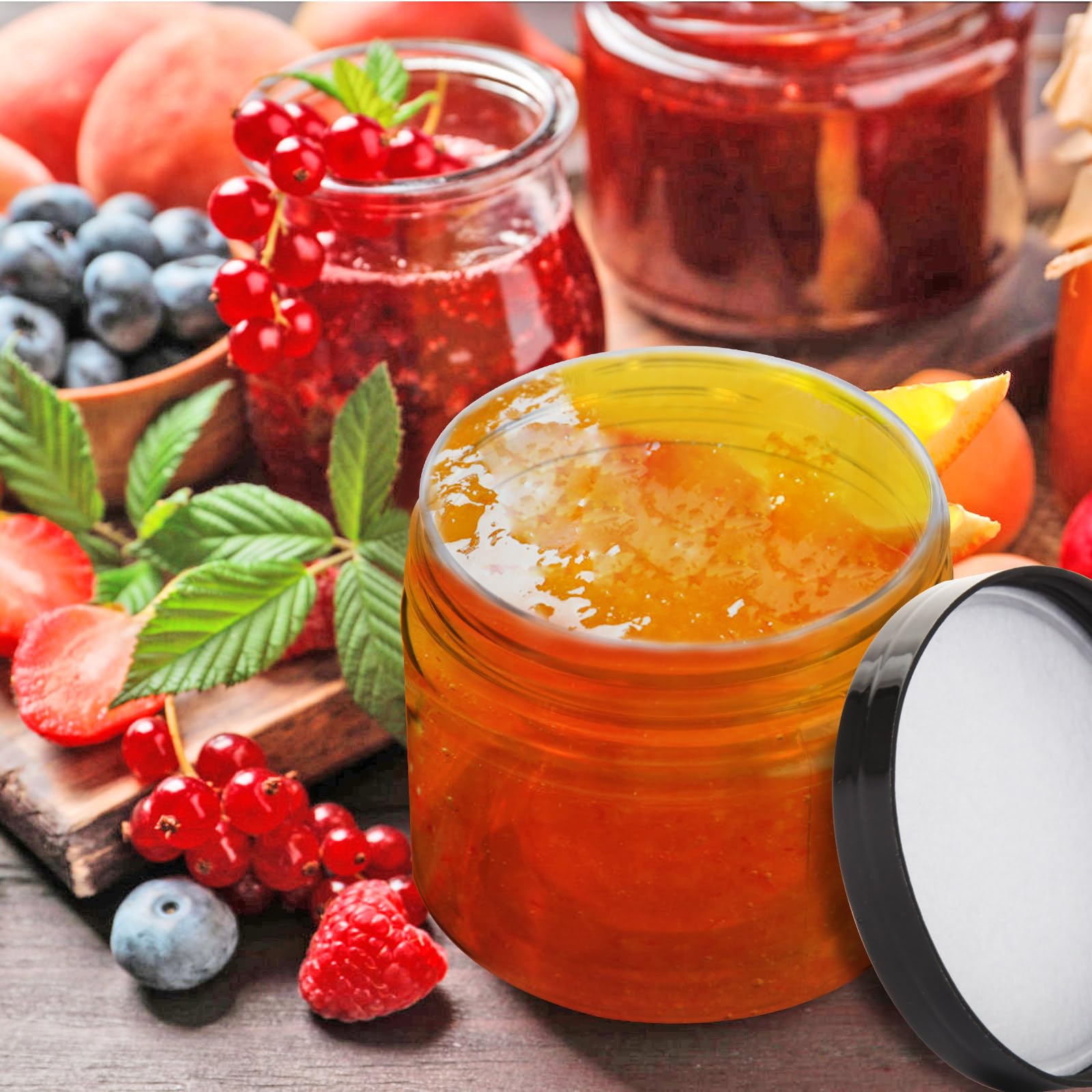 8 Oz Plastic Containers With Lids, Muxincamp 36 Pack 8 Oz Plastic Jars With Screw On Lids Empty Round Slime Jar Cosmetics Contai