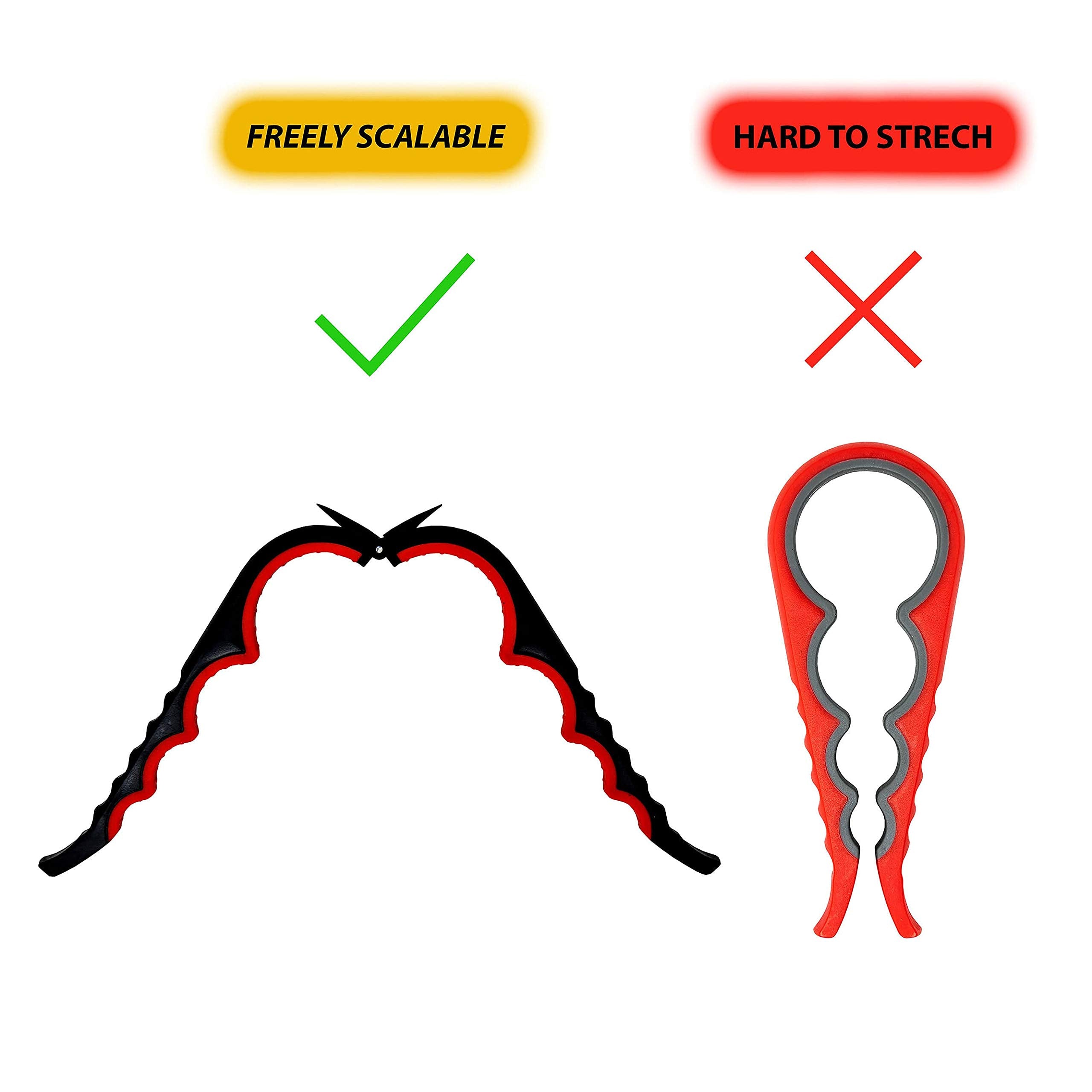 J.Maehome Jar Opener Upgraded 5 In 1 Multi Function Can Bottle Opener Kit With Silicone Handles, Children And Older Adults With