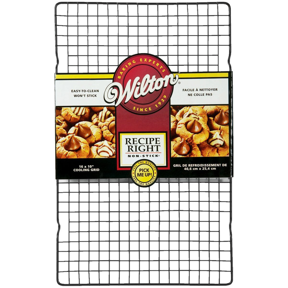 Wilton Recipe Right 16 Inch X 10 Inch Non-Stick Cooling Grid, Black