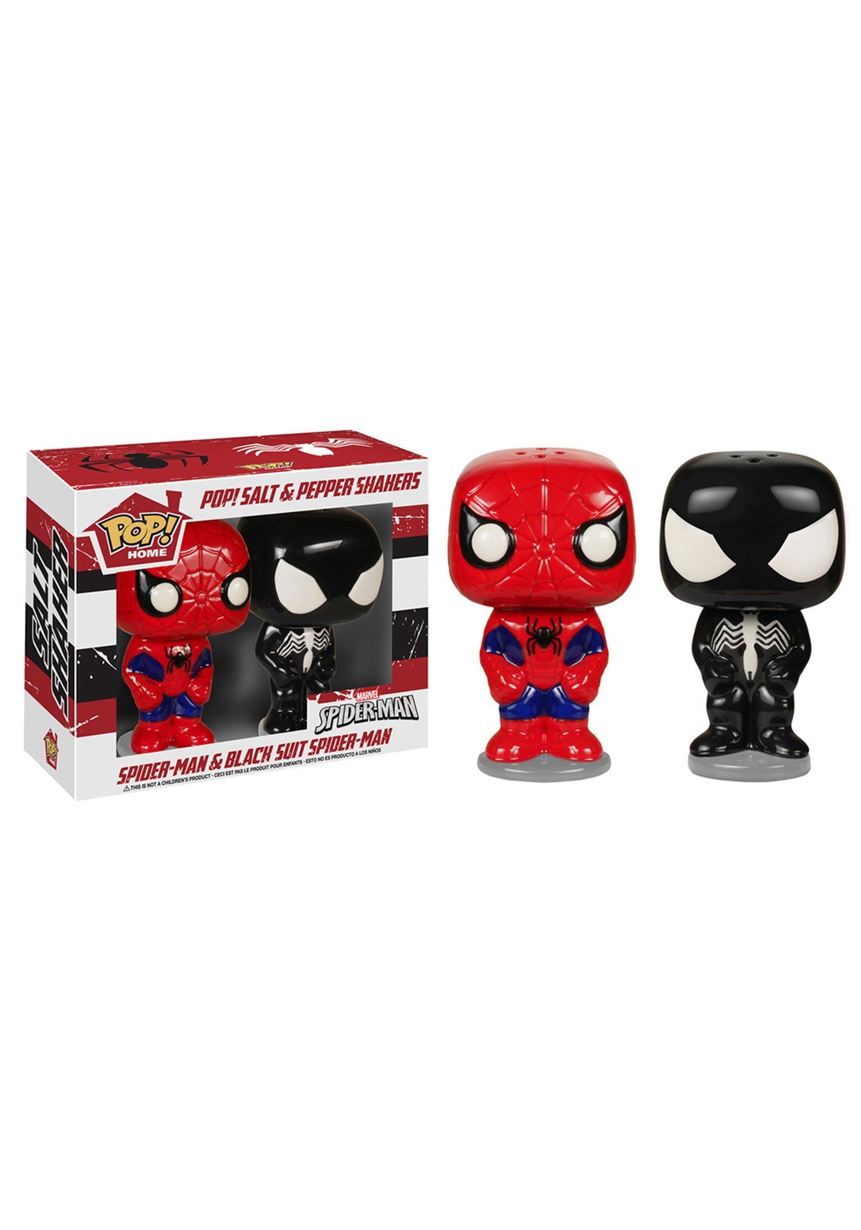 POP Marvel Salt N Pepper Shakers - Spider-Man Black Suit Spider-Man