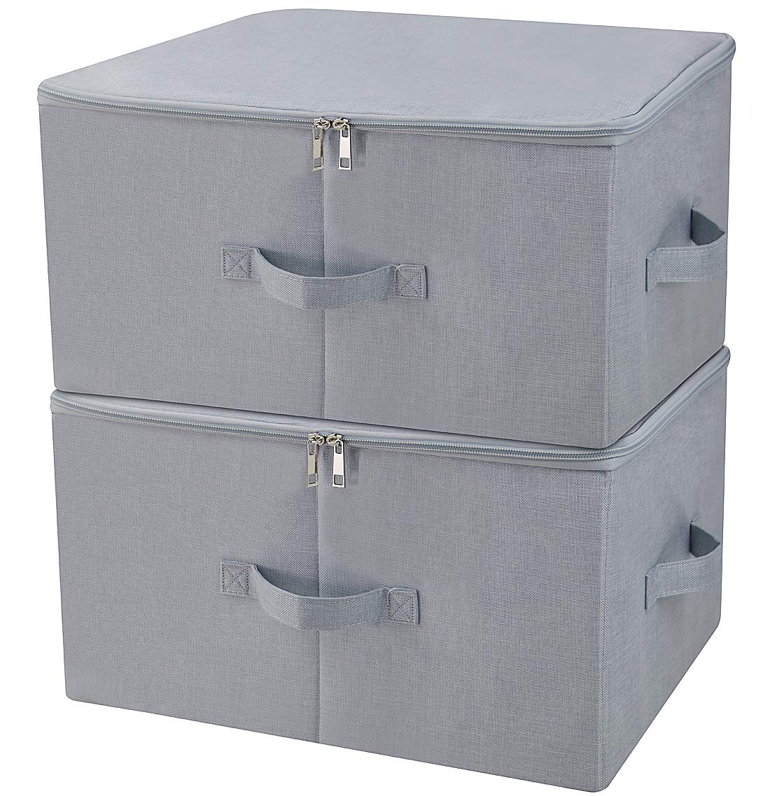 Iwill Create Pro Dust Proof Closet Clothes Storage Boxes With Zip Lid, Breathable Fabric & Collapsible Design For Seasonal Garme