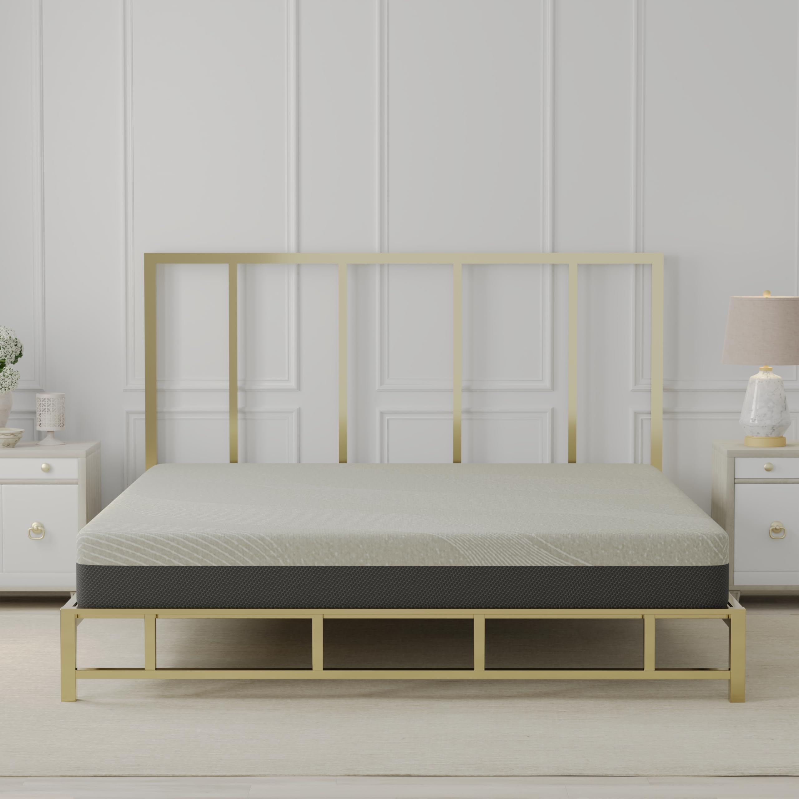 Omne Sleep comfort Series Queen Firm gel Memory Foam Tight Top 8 Inch Mattress(D0102H7BSQT)