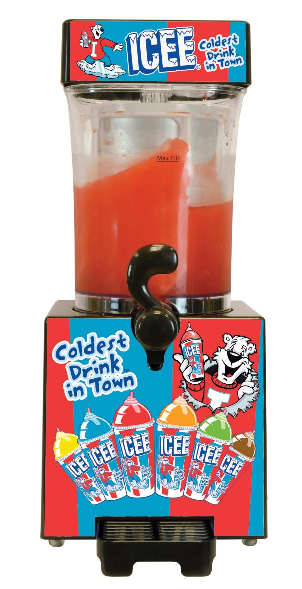 iscream ICEE Slushie Maker - 18" High, Multicolored, Plastic, Model 770-029 - Create Delicious Slushies with Your Ingredients!