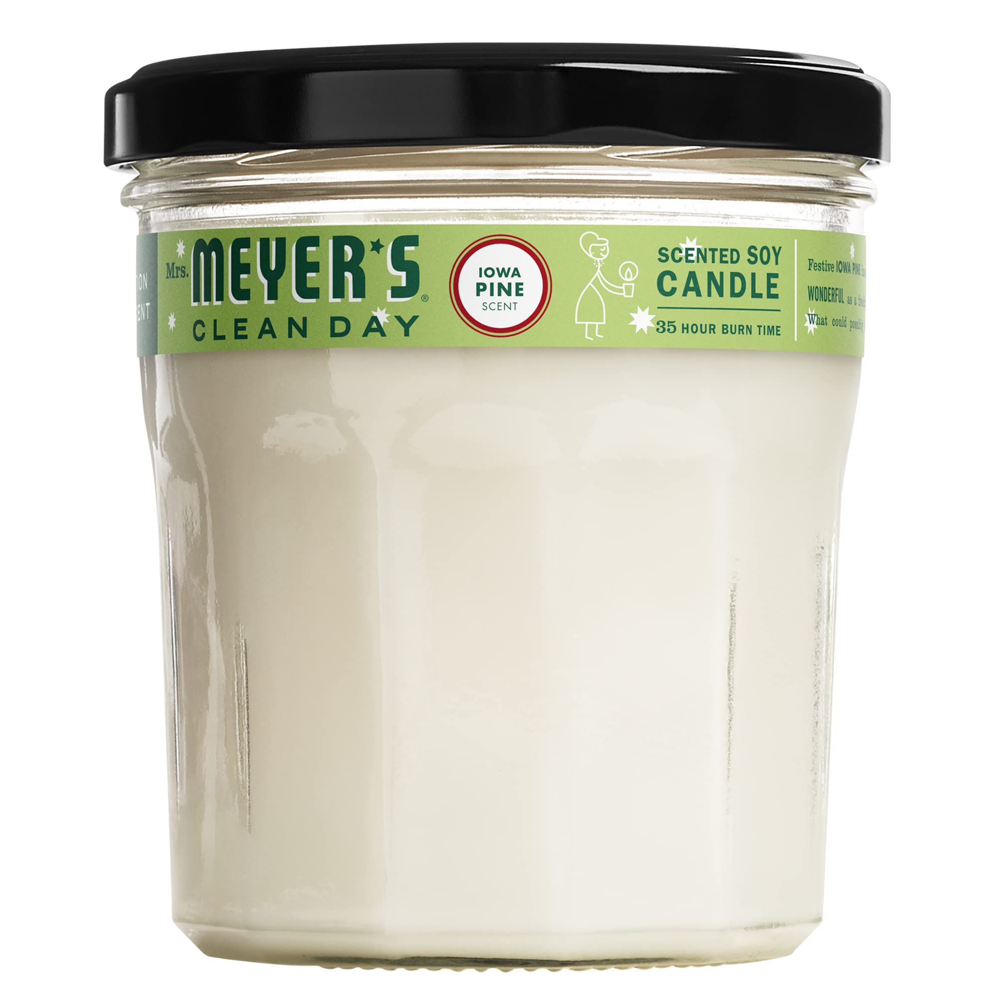 Mrs. Meyers Clean Day Soy Candle, Iowa Pine (7.2 Ounce (Pack of 1))