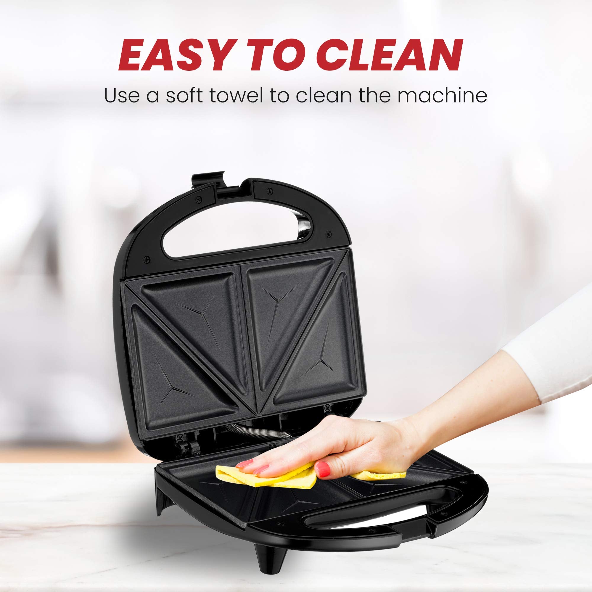 Lumme Sandwich Maker, Sandwich Toaster, Panini Press, Quesadilla Maker, Grilled Cheese, French Toast Press, Pizza Pockets Press,
