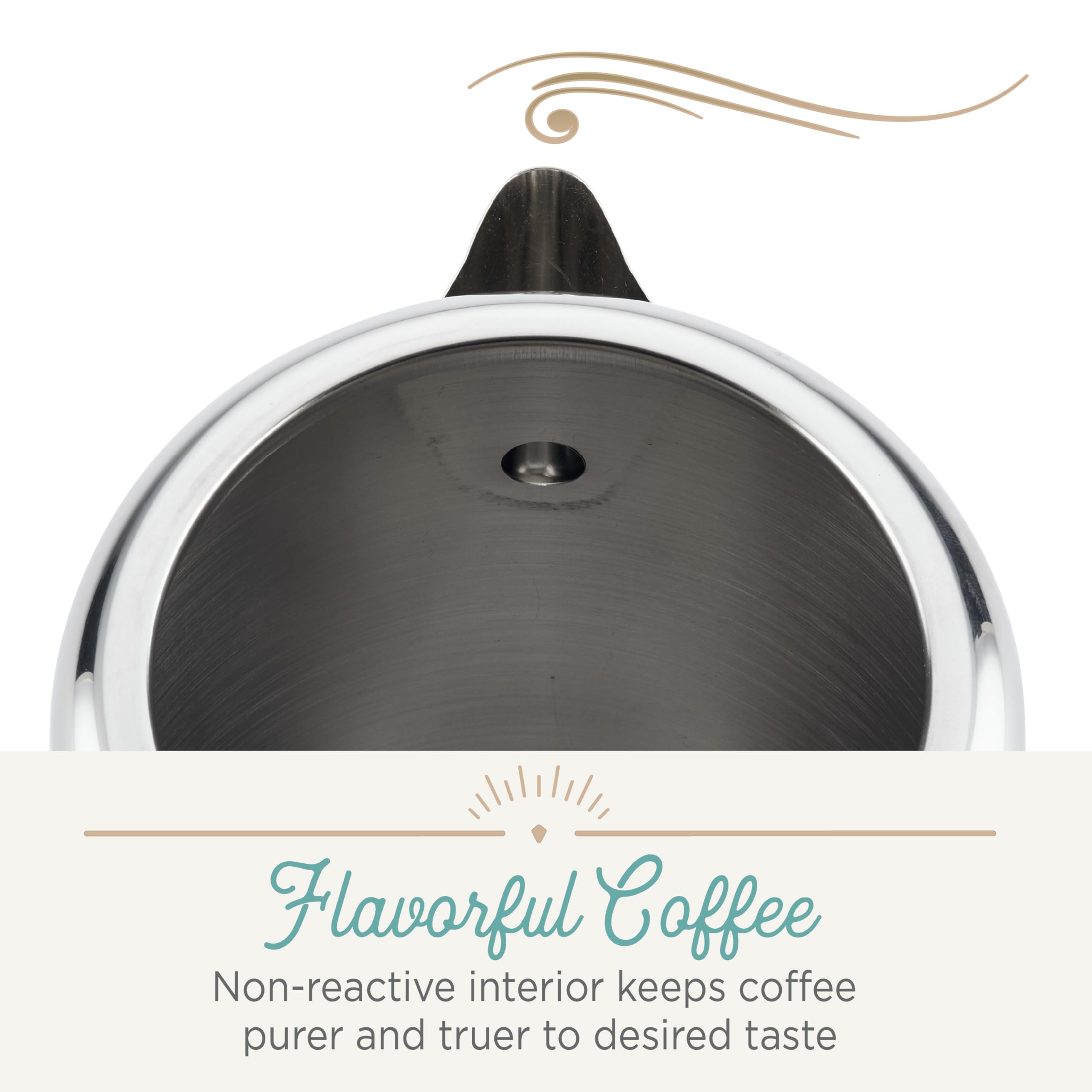 Farberware 50124 Classic Yosemite Stainless Steel Coffee Percolator - 8 Cup, Silver