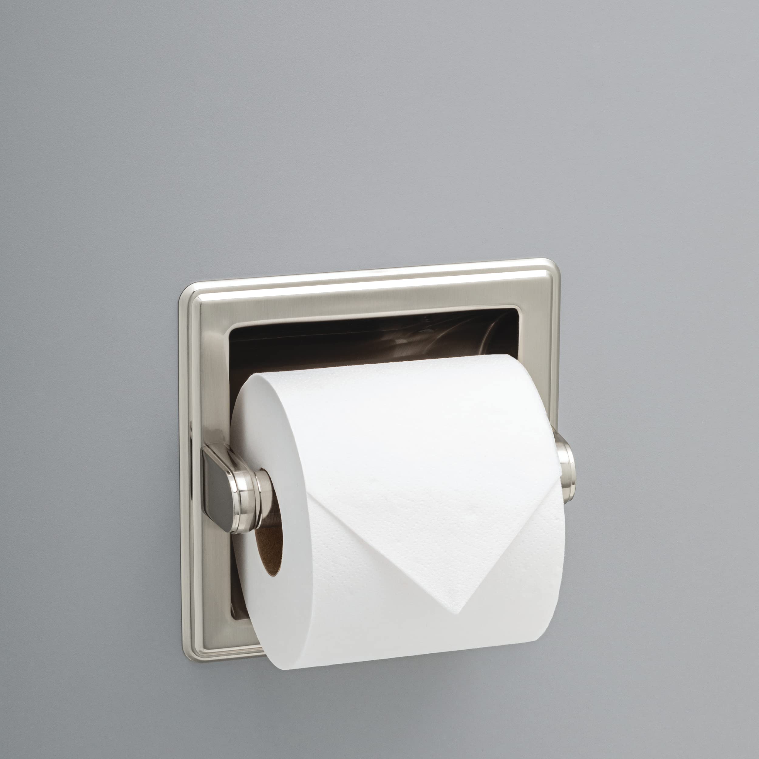 Franklin Brass 9097Sn Recessed Paper Holder, Satin Nickel