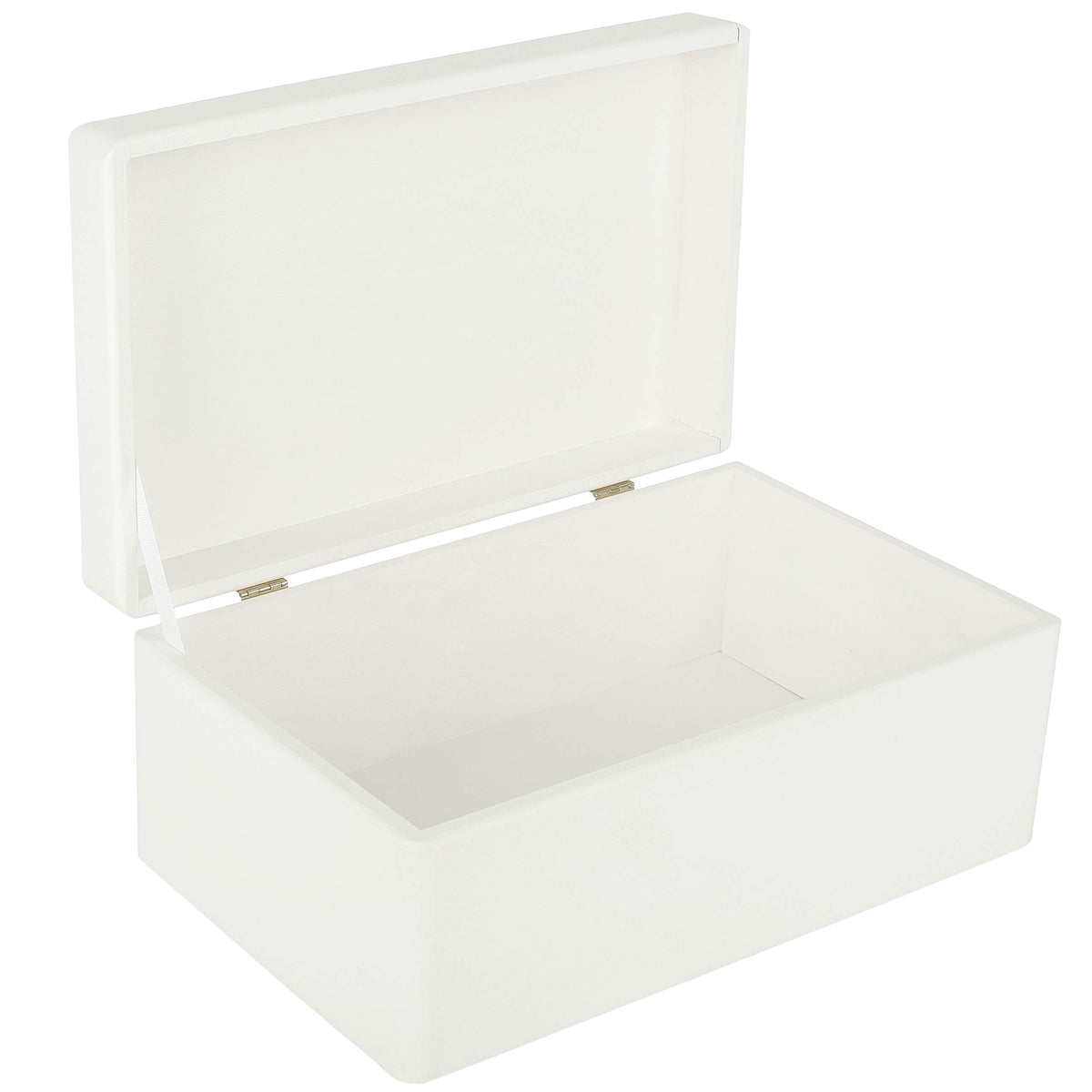 Creative Deco Large White Wooden Box Storage With Hinged Lid  118 X 787 X 551 Inches (+-05)  Gift Box For Tool Dog Toy Shoes Clo
