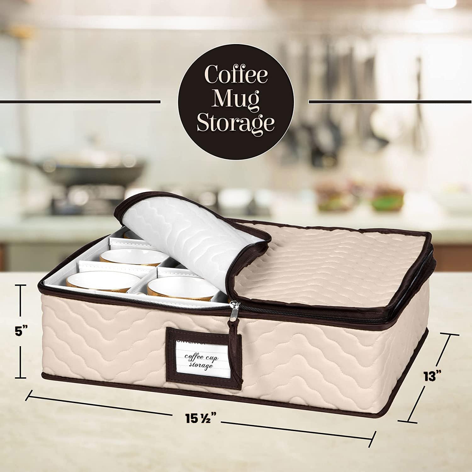 China Storage Containers 5-Piece Set Moving Boxes For Dinnerware, Glasses, Plates, Mugs And Saucers Sturdy Quilted Microfiber Di