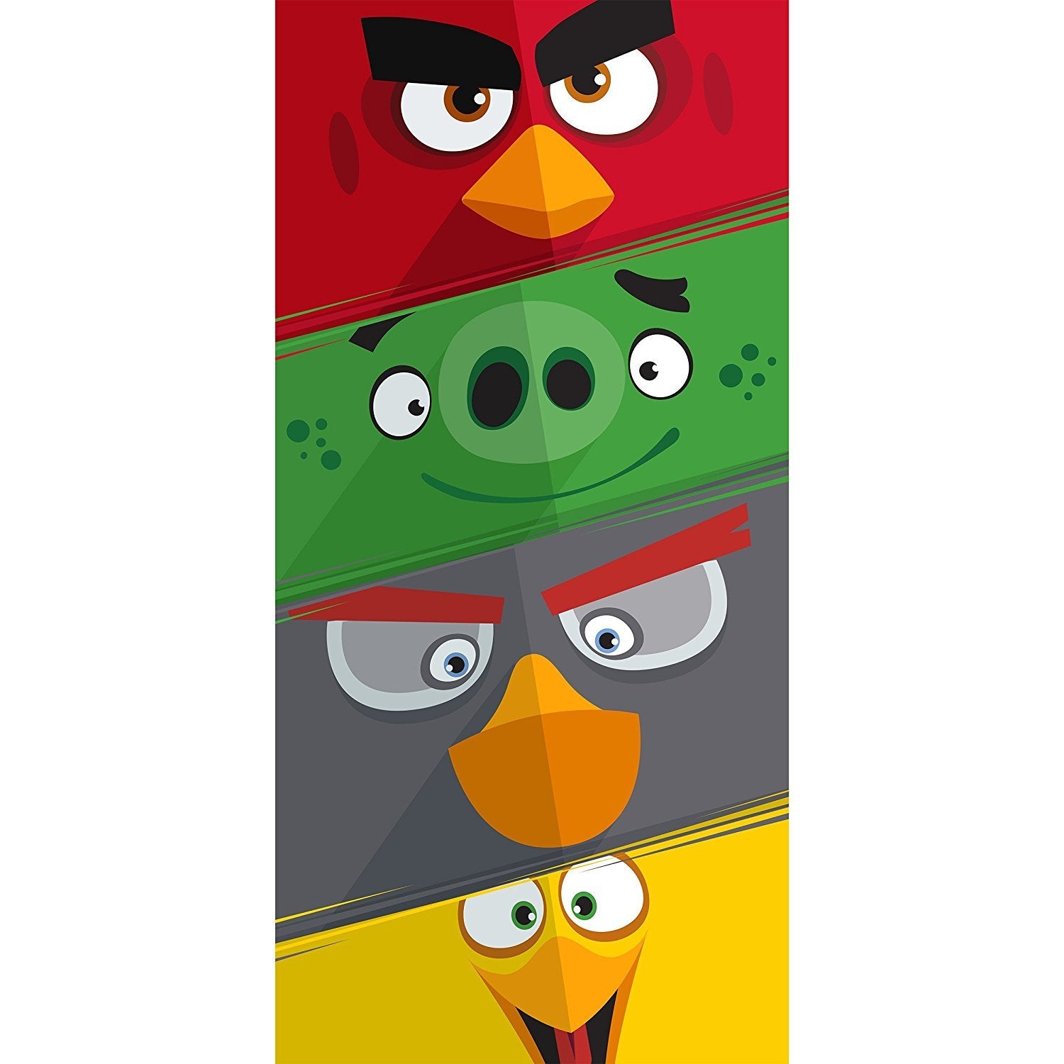 Angry Birds Beach Towel Large 28'' X 58''