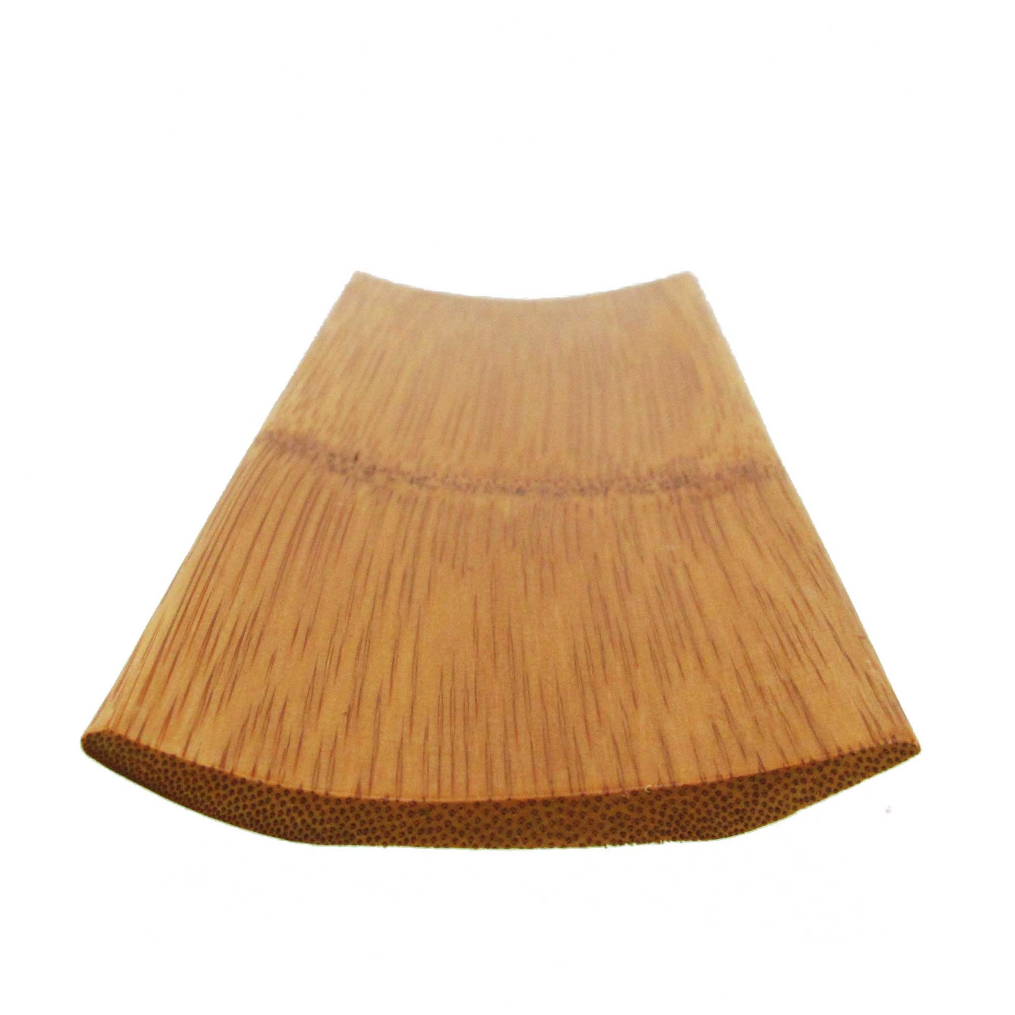 Reusable Bamboo Carbonized Brown Rectangle Sushi Serving Tray Plate 7'' X 2.8'' - 10 Pieces