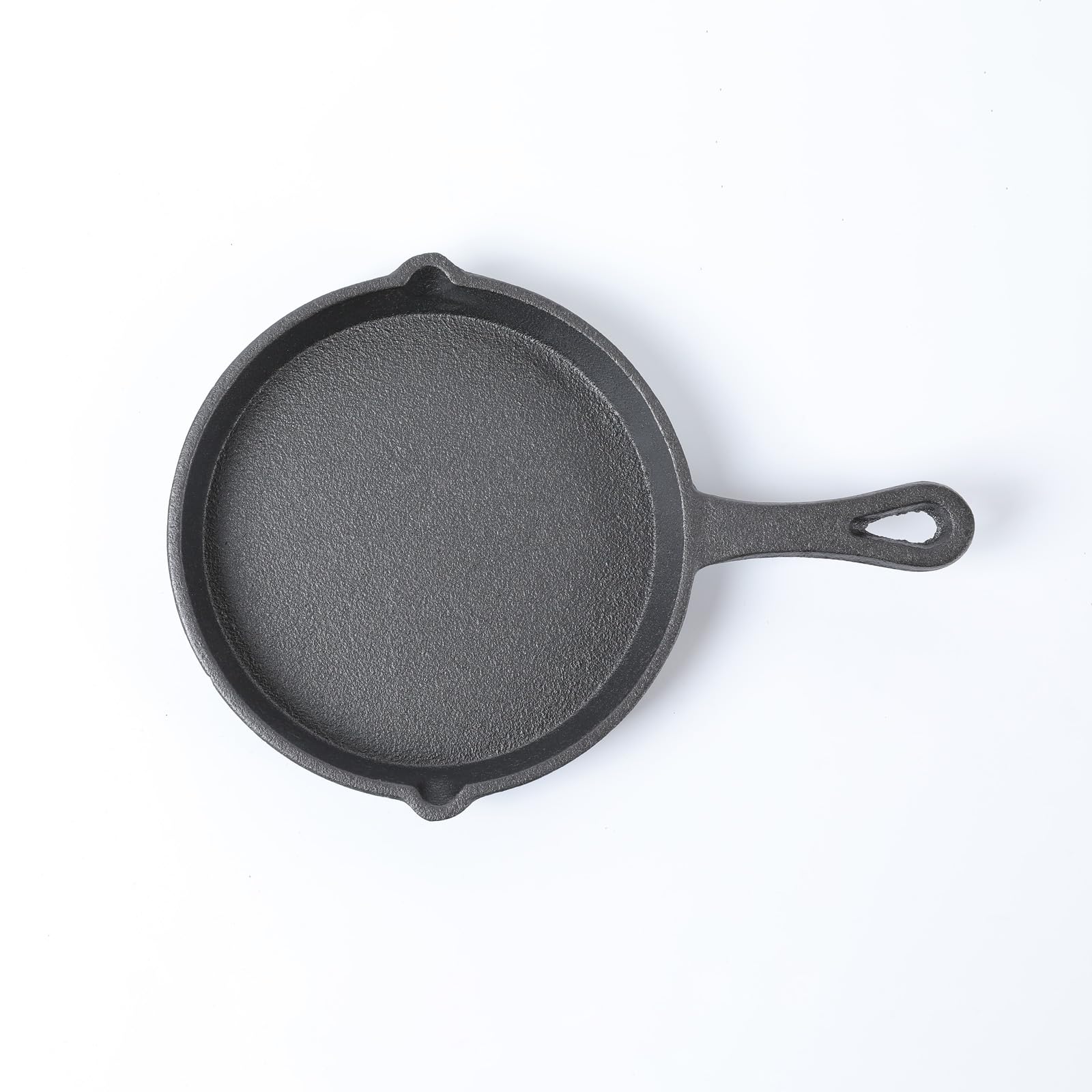 Hawok Cast Iron Miniture Skillet, Mini Server, Balck Round Mini Pan Dia 5.3Inch Pack Of 6