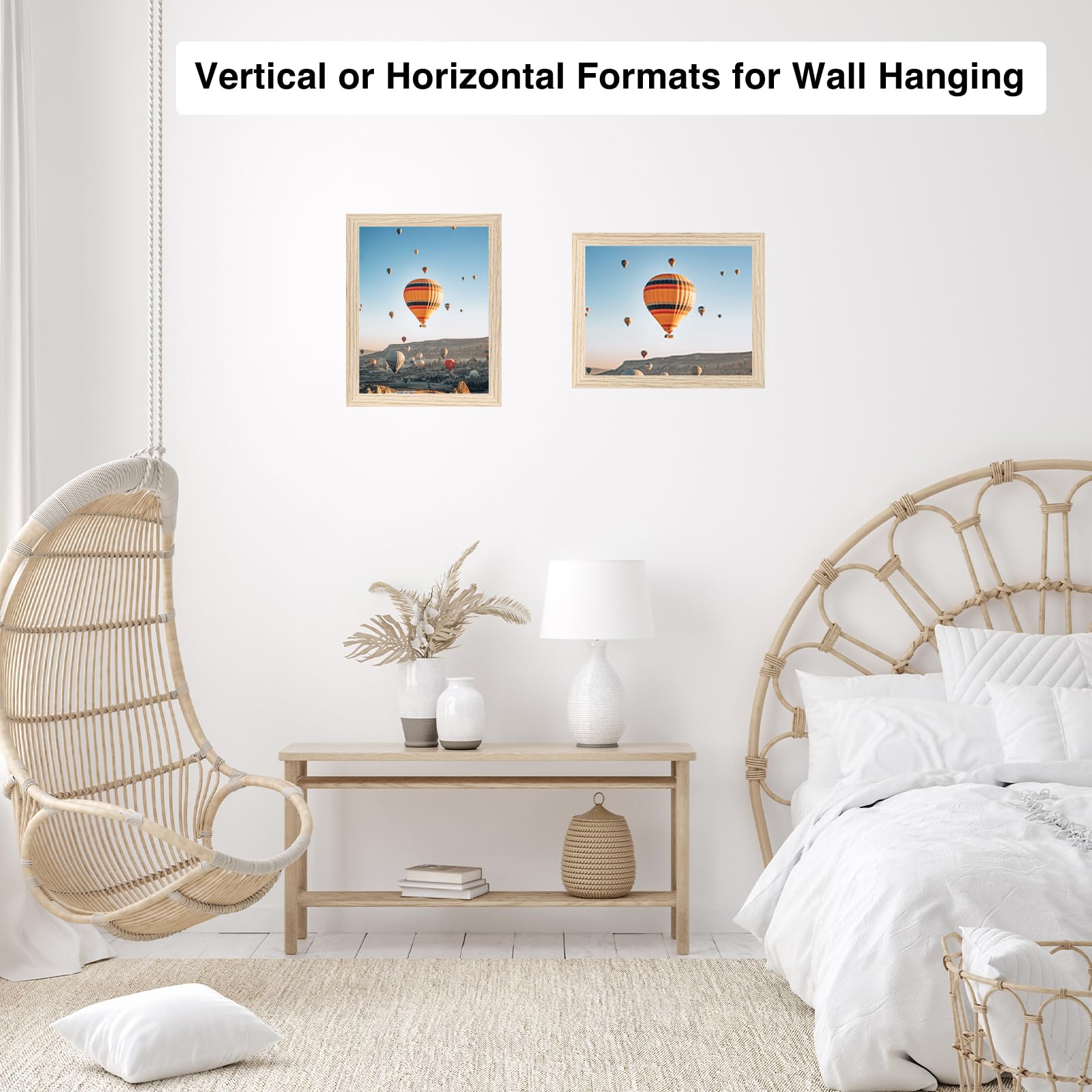 JCJMY 9x12 Picture Frame for Wall Hanging, Wall Mounting Horizontally or Vertically, 9 x 12 Wall Gallery Poster Photo Frame with