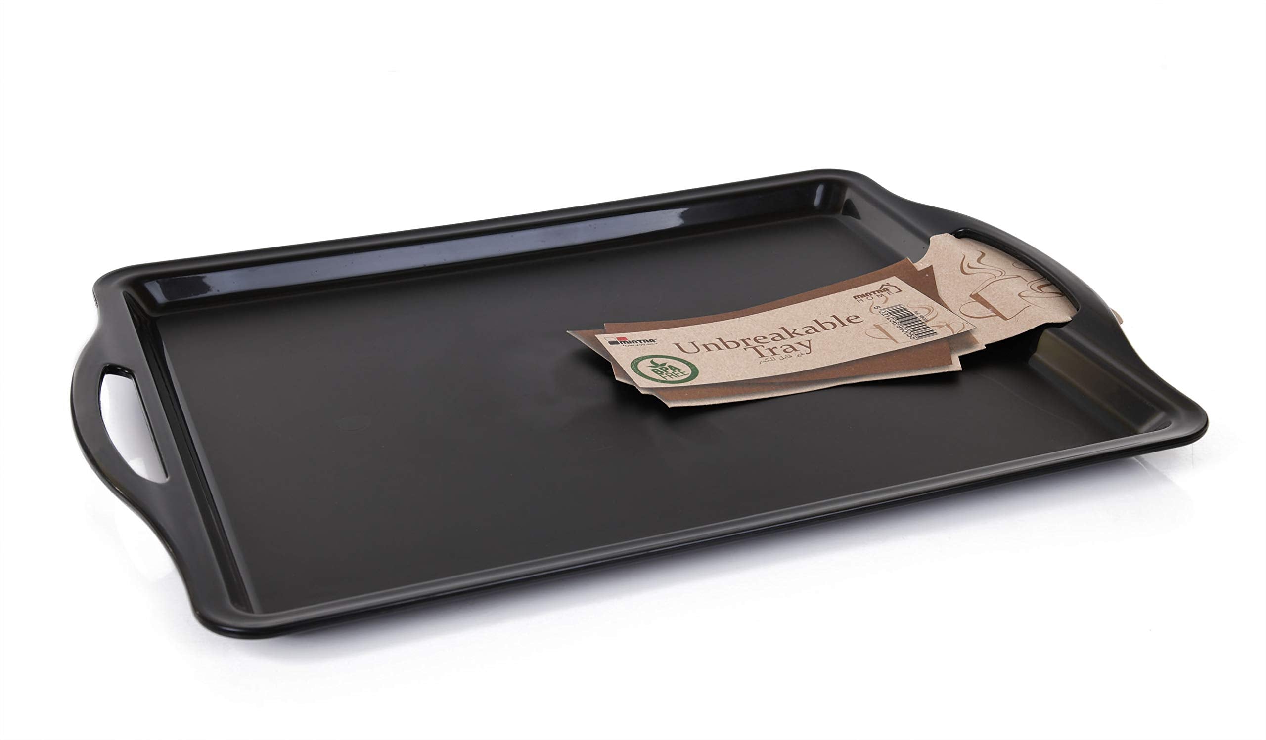 Mintra Home Durable Serving Tray (6Pk, Black)