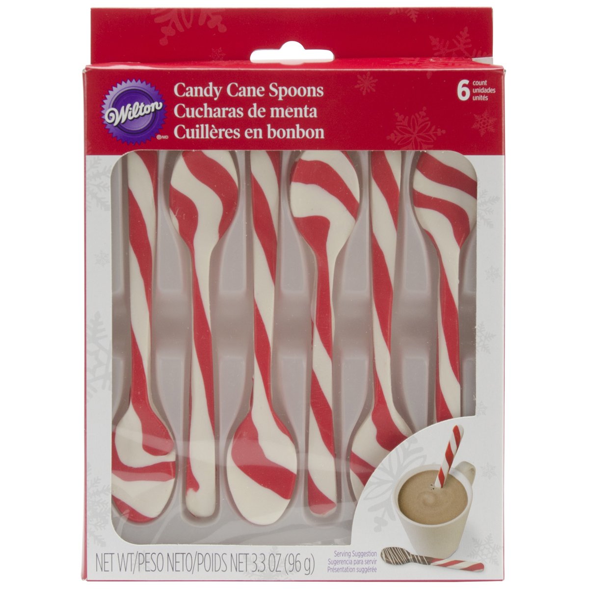Wilton 2104-0039 6-Pack Peppermint Spoons