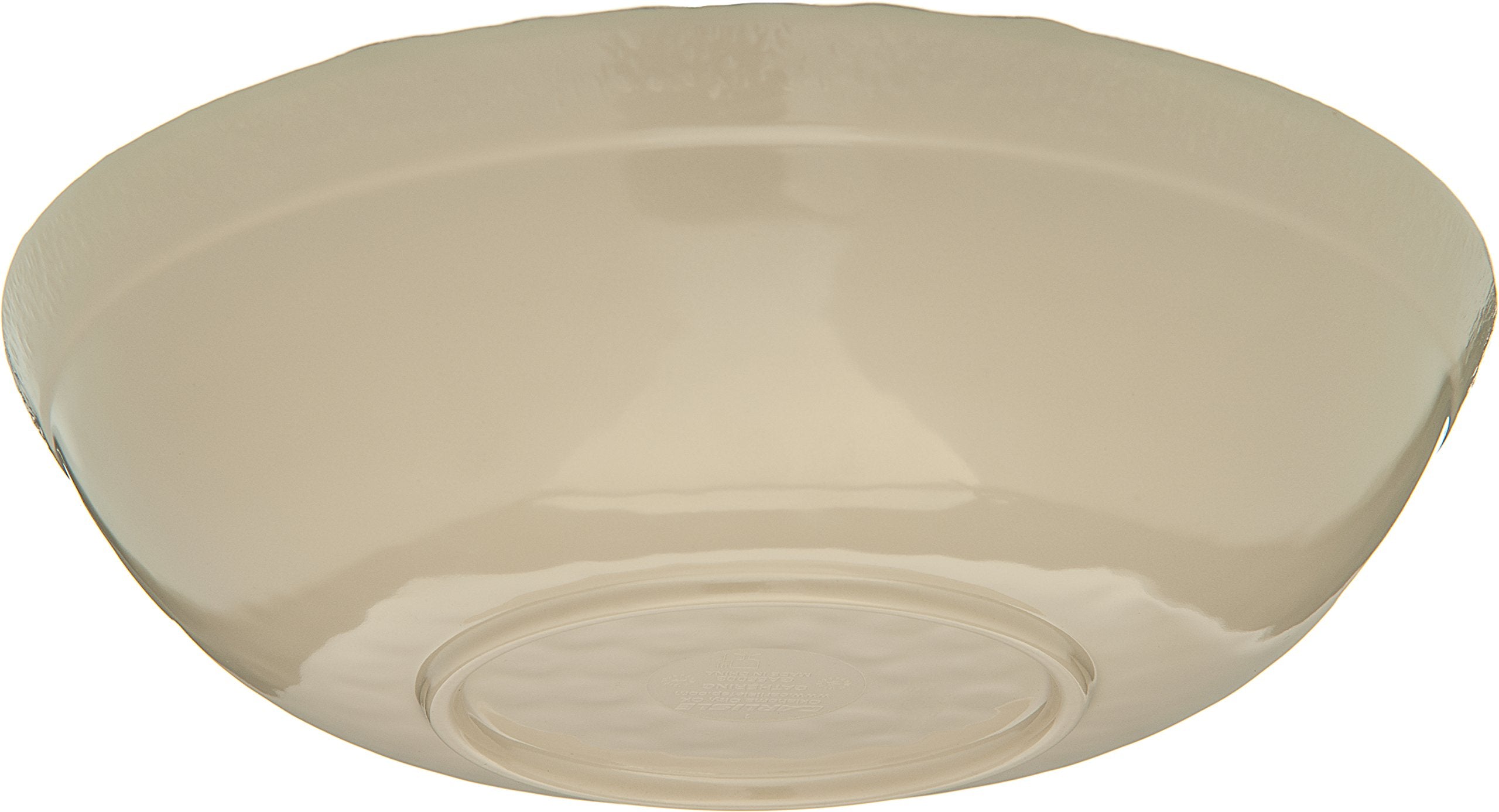 Carlisle FoodService Products Gathering Reusable Plastic Bowl Salad Bowl for Home and Restaurant  Melamine  35.5 Ounces  Adobe