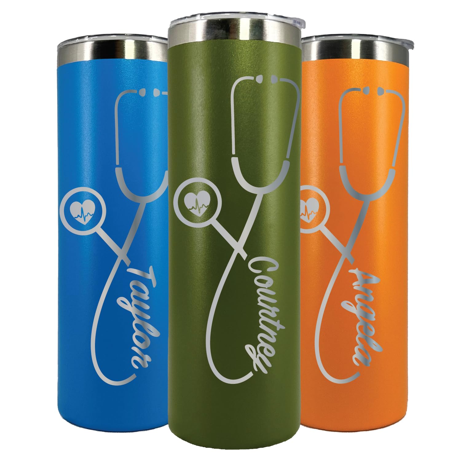 Avito 20 Oz Personalized Nurse Tumbler, Laser Engraved Nurse Gift With Stethoscope, Doctor Tumbler, Doctor Gift, Rn Nurse Gradua