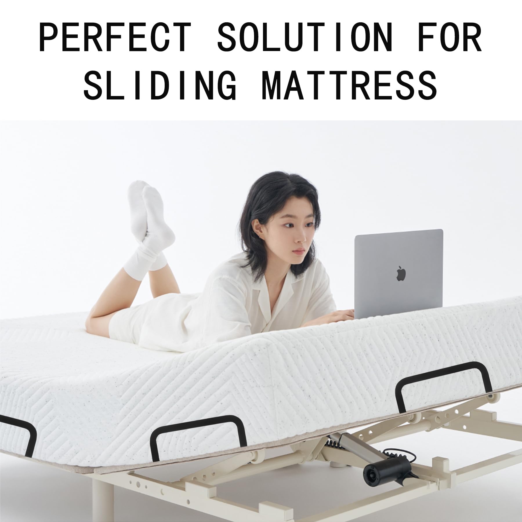 Koxhero Mattress Retainer Bar Bracket Holder 6Pcs Keeping Mattress From Sliding For Foot Of Platform Beds,Adjustable Beds,Rv Mat