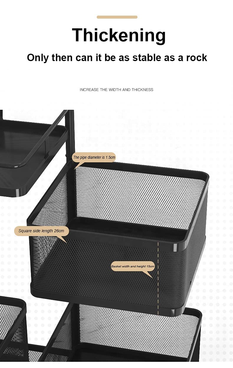 Privesh ABS Plastic&Steel Portable Cutlery Holder For Kitchen Storage Rack Square Design Fruits&Vegetable, Cutlery,Spice,Jars Co