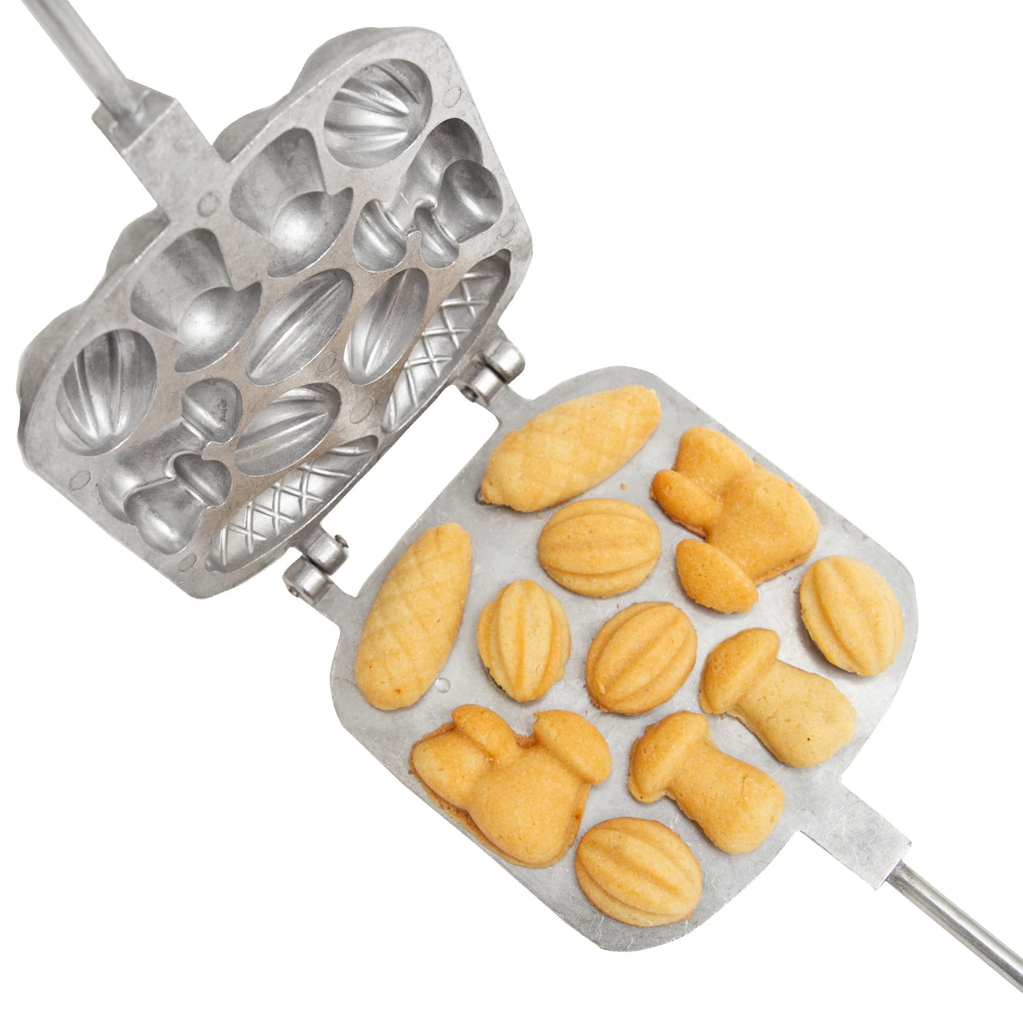 Ultimate Assorted Cookie Maker square shape For Filling from 5 Oreshki Mold + 2 Pine Cone Cookie Cutter + 4 Mushroom Cookie Cand
