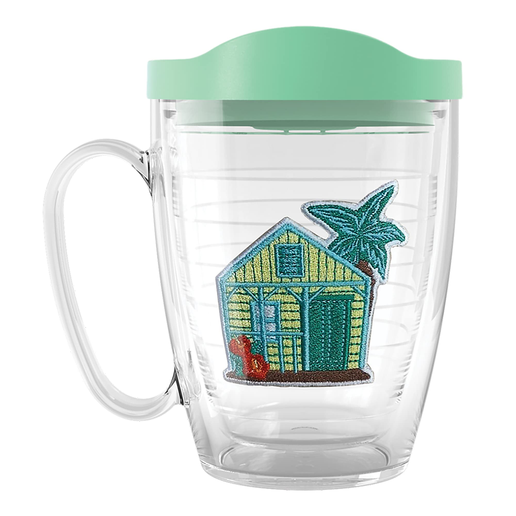 Tervis Made In Usa Double Walled Beach House Retreat Collection Insulated Tumbler Cup Keeps Drinks Cold & Hot, 16Oz Mug, Mojito