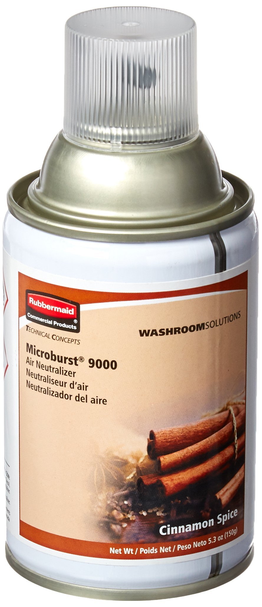 Rubbermaid Commercial Standard Air Freshener Aerosol Refill For Microburst 9000, Linen Fresh (Fg4012441)
