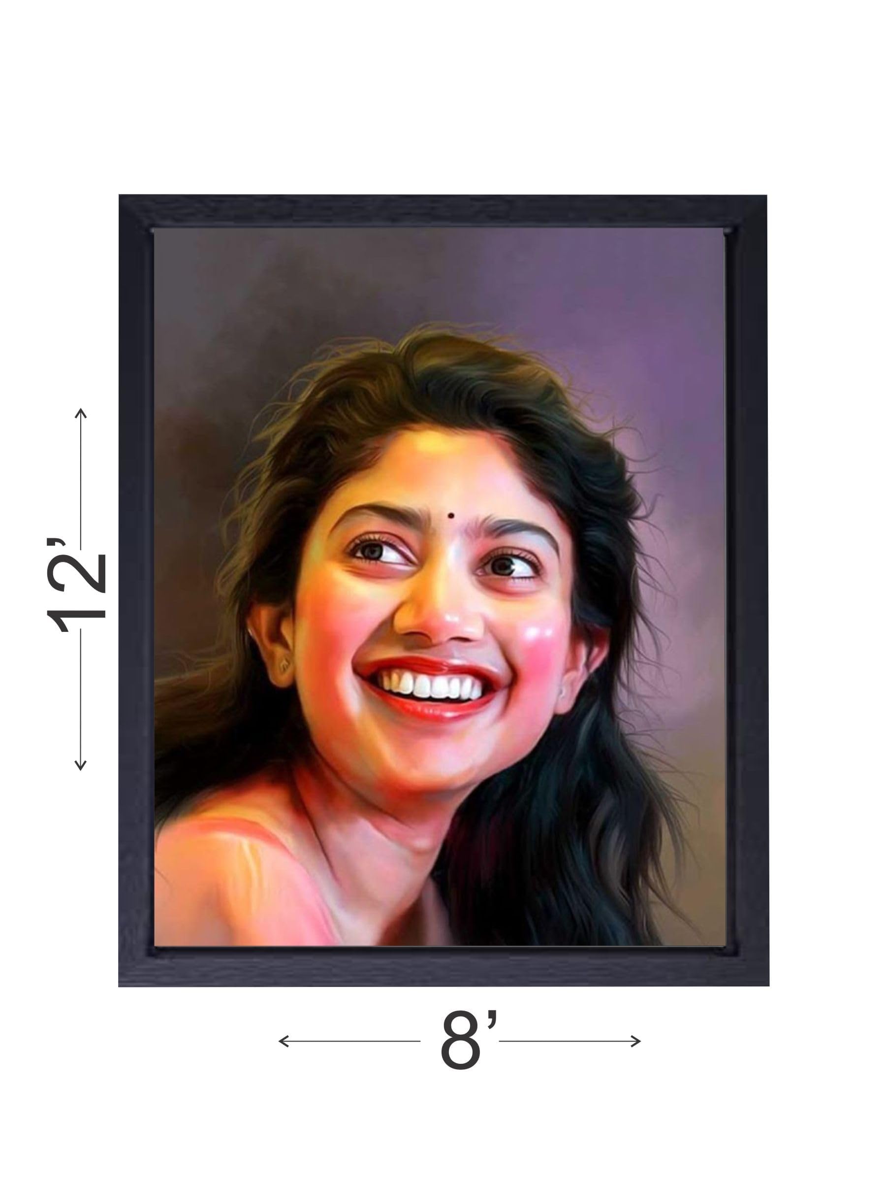 Vsk Sketch Digital Handmade Oil Painting Gift | Customised Photo Frame | Customized Digital Painting | Oil Painting Photo Frame