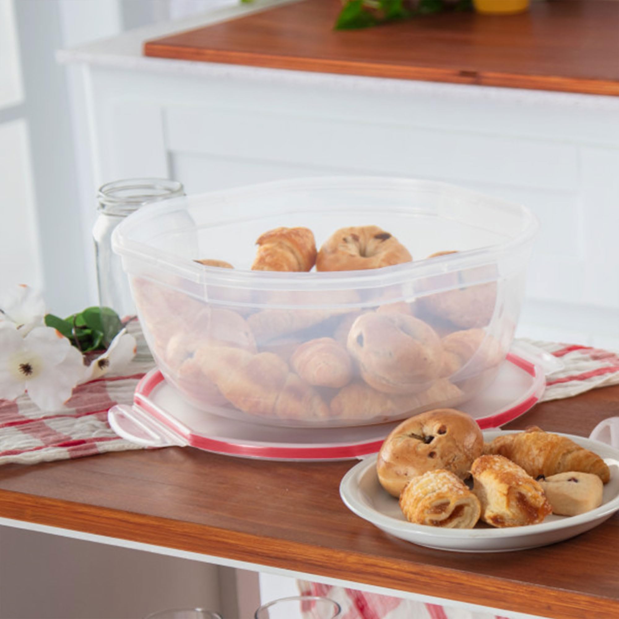 Sterilite Plastic Bowl, 1 Count, Clear