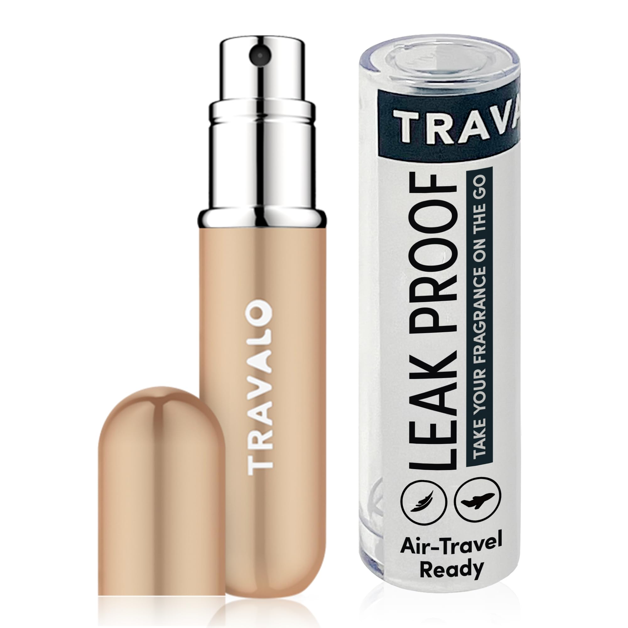 Travalo Classic Hd Perfume Atomizer | Genie-S Tsa Approved Travel Perfume Bottle Refillable | Reusable Airtight Easy-Fill Mini P