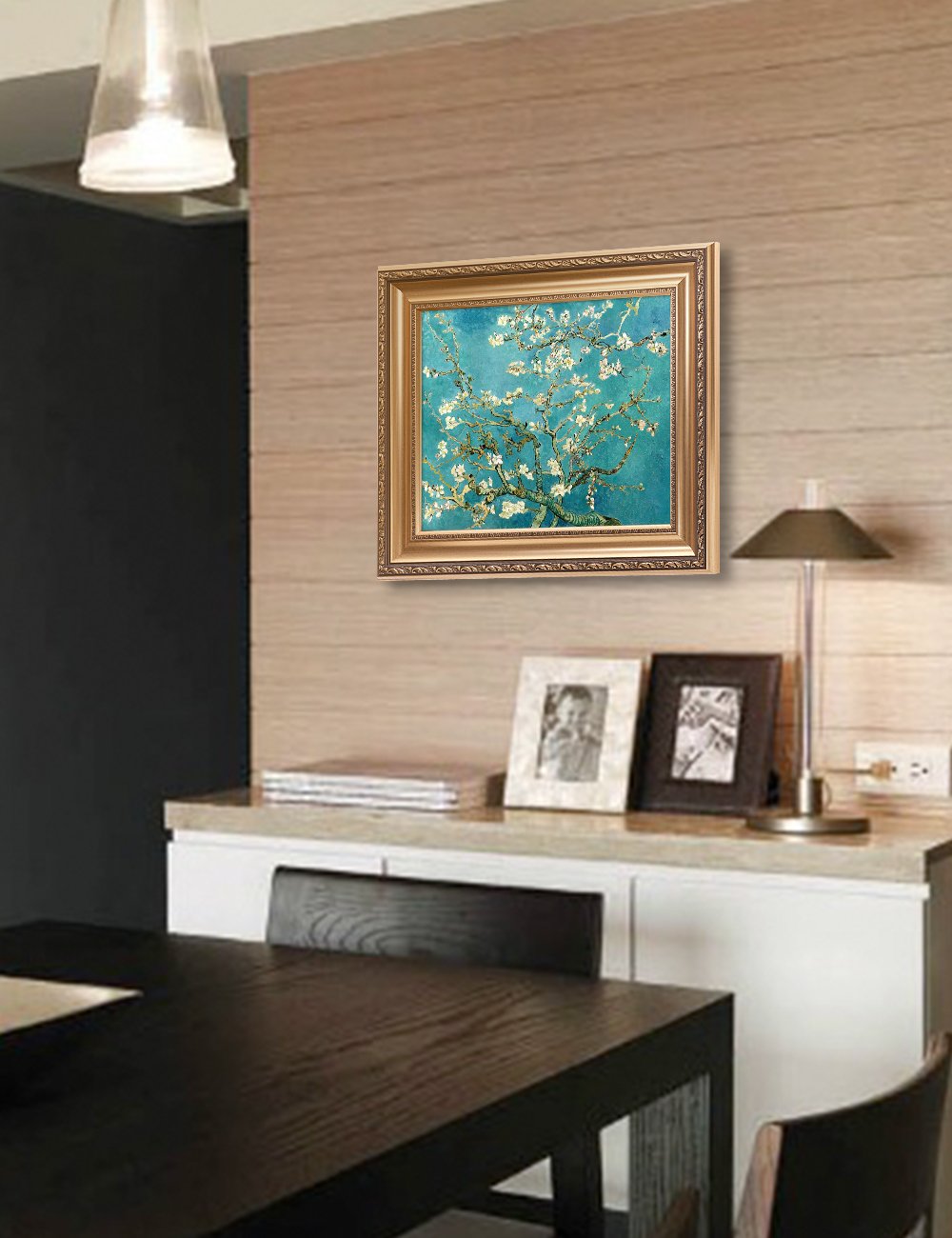 Decorarts - Almond Blossom Tree, Vincent Van Gogh Art Reproduction. Giclee Prints Match With Golden Framed For Wall Decor. Pictu