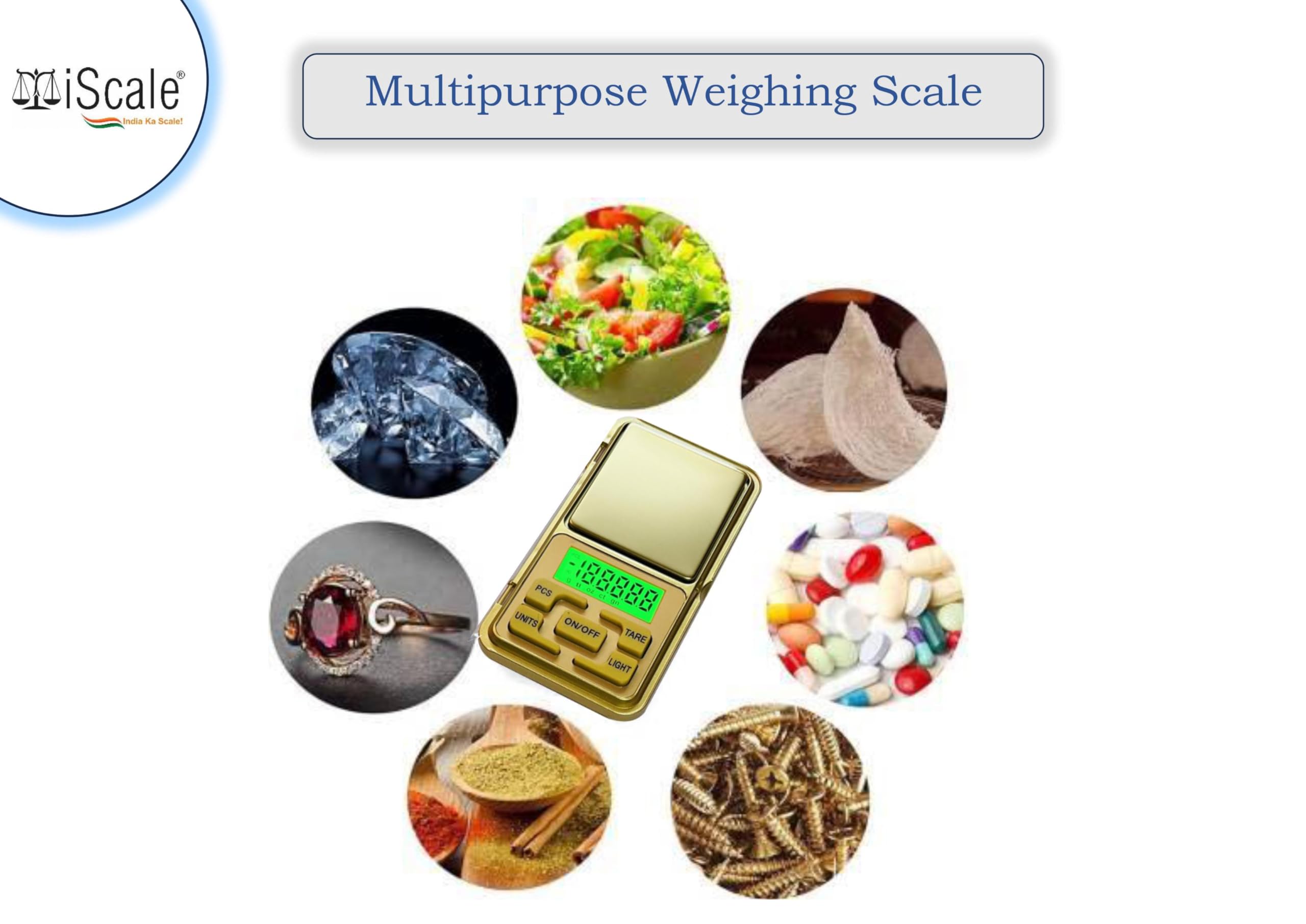 Baijnath Premnath Iscale Kes Pocket Scale - 200G X 0.01G Precision, Ideal For Jewelry & Chemical Weighing, Home & Goldsmith Use