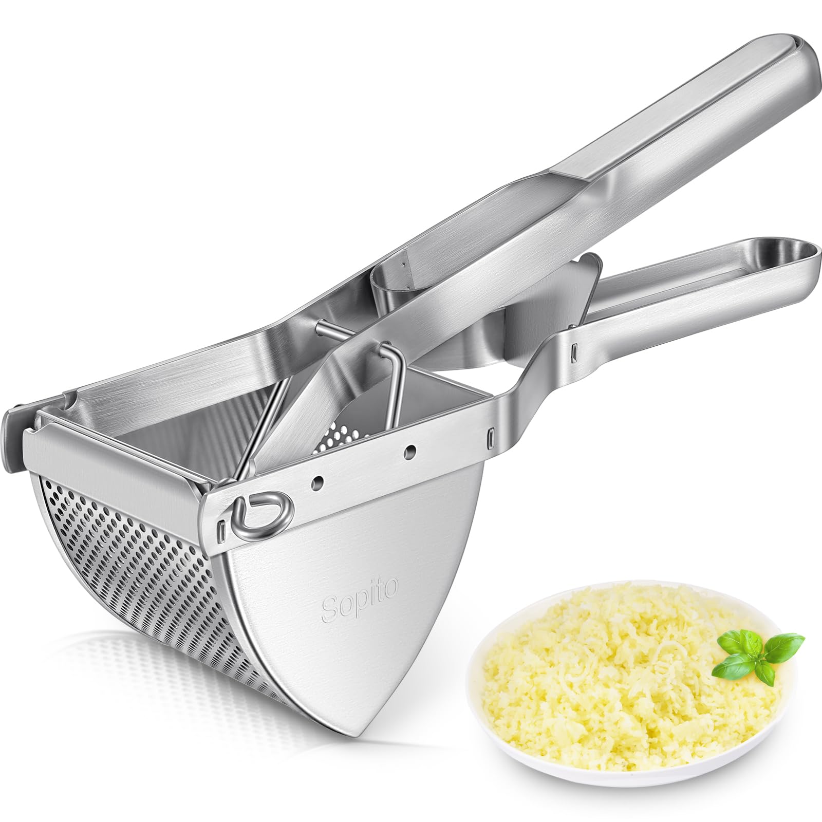 Potato Ricer, Sopito Stainless Steel Potato Masher For Commercial And Home Use
