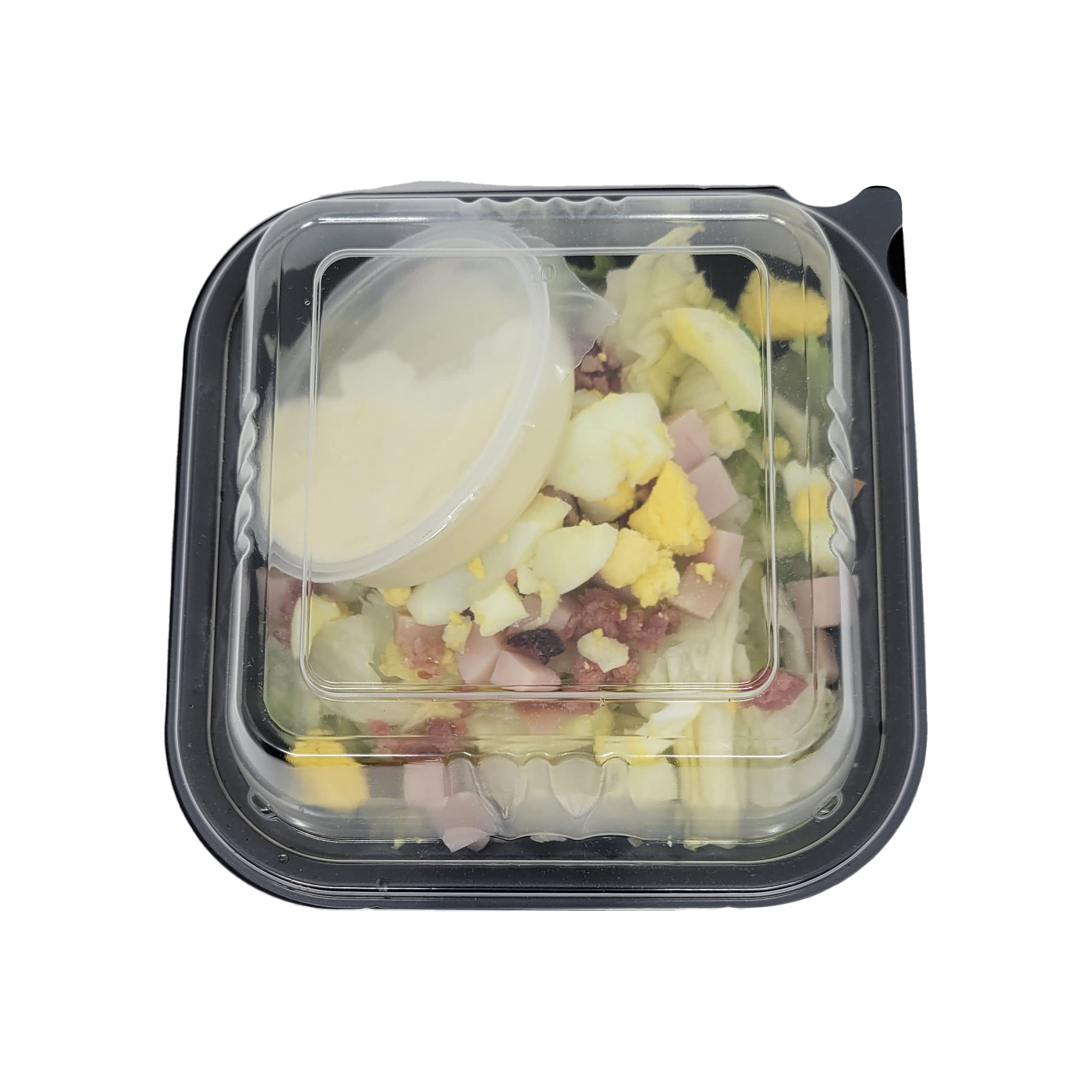 [80 Sets] Pp Pebble Box Serving Tray With Lid, Food Container (6X6 1 Compartment)
