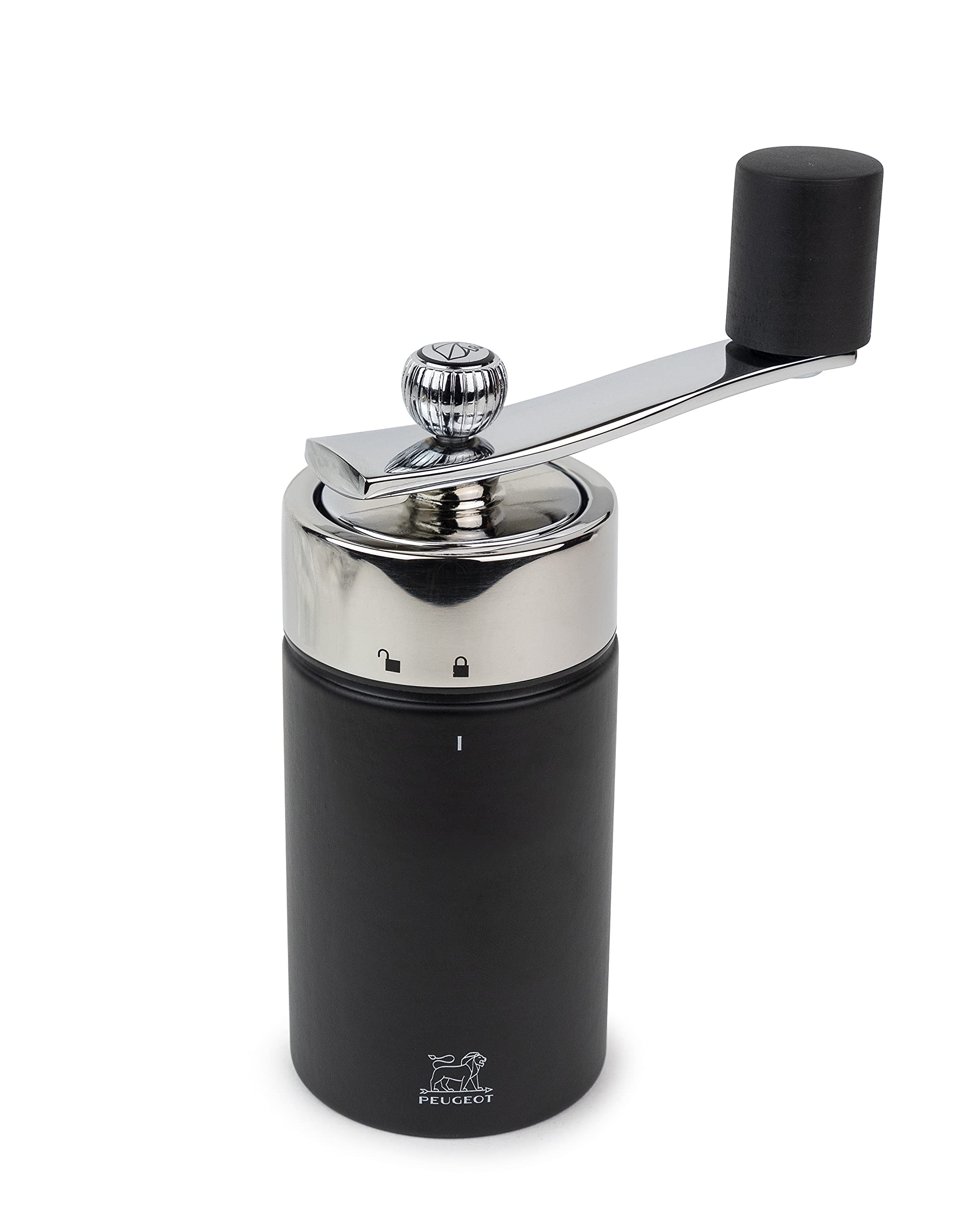 Peugeot - Isen Manual Nutmeg Mill With Crank Handle - Beechwood And Stainless Steel, Black, 16 Cm