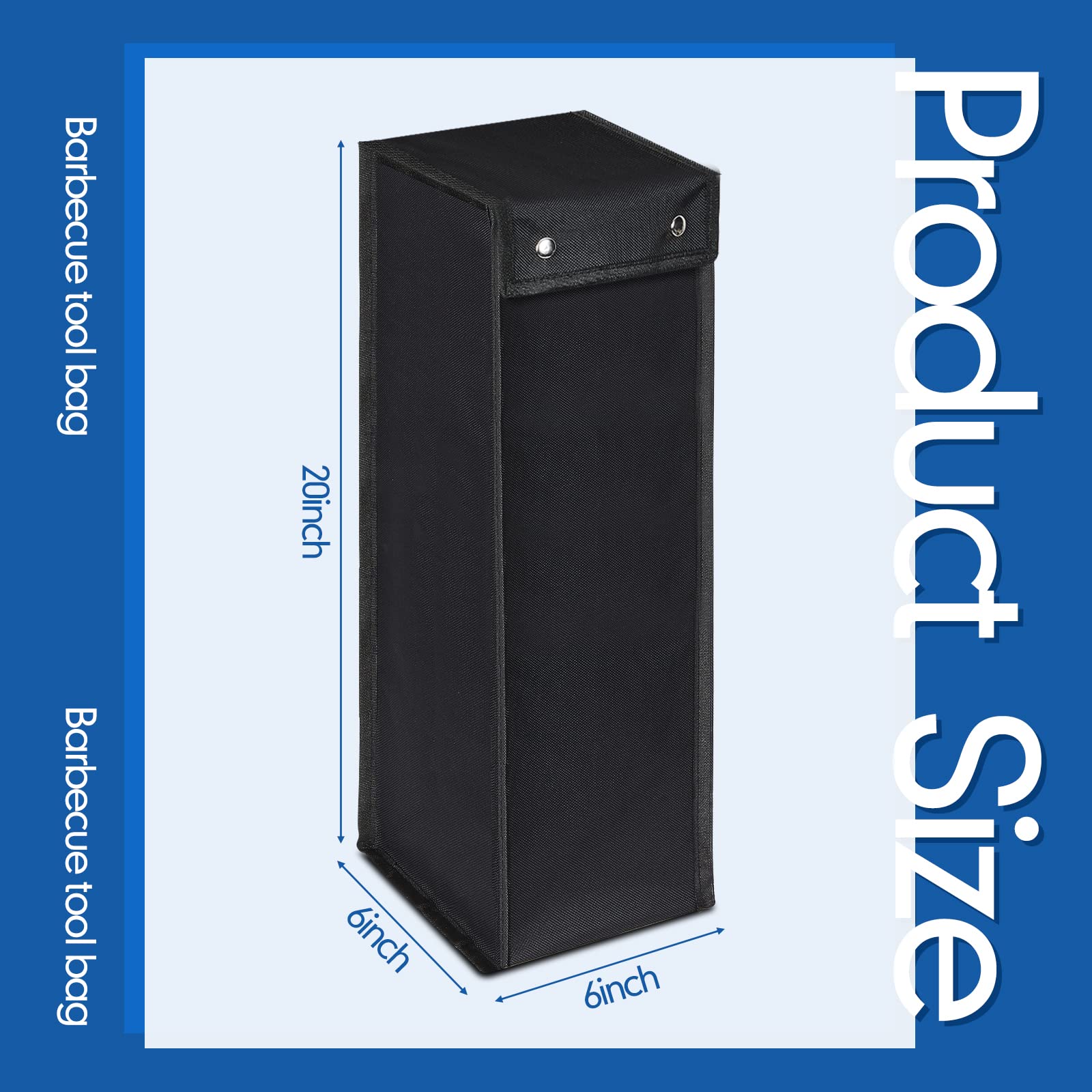 Grill Utensil Bbq Tool Barbecue Hardware Tool Grill Utensil Holder Pouch Oxford Cloth Grill Accessory Storage Bag Foldable Grill