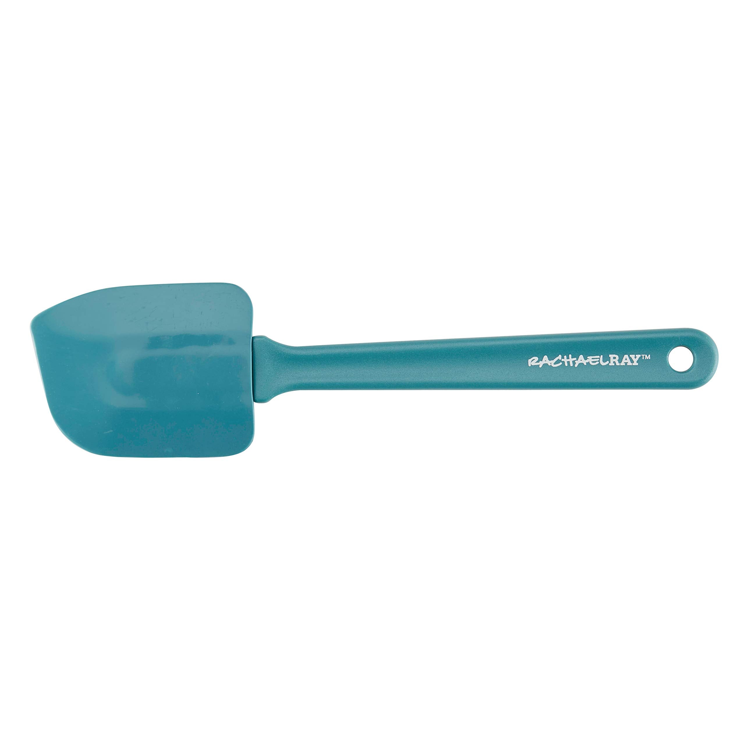 Rachael Ray Cucina Nylon Nonstick Utensils/Fish Turner, Spatula, Solid And Slotted Spoons, 4 Piece, Agave Blue