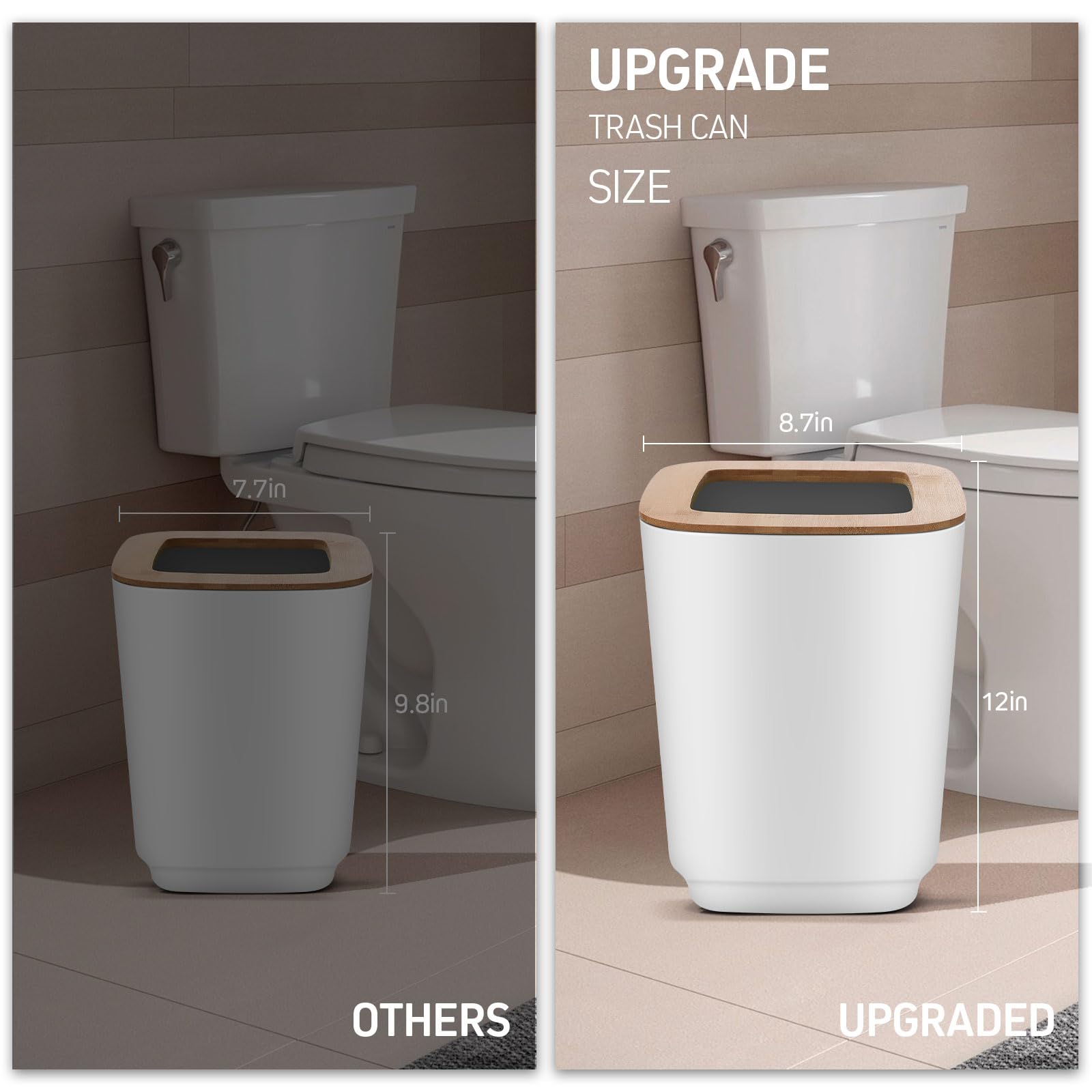 Imavo White Bathroom Set,24 Pcs Bathroom Accessories Set With Shower Curtain,Tray,Trash Can,Soap Dispenser,Soap Dish, Toothbrush