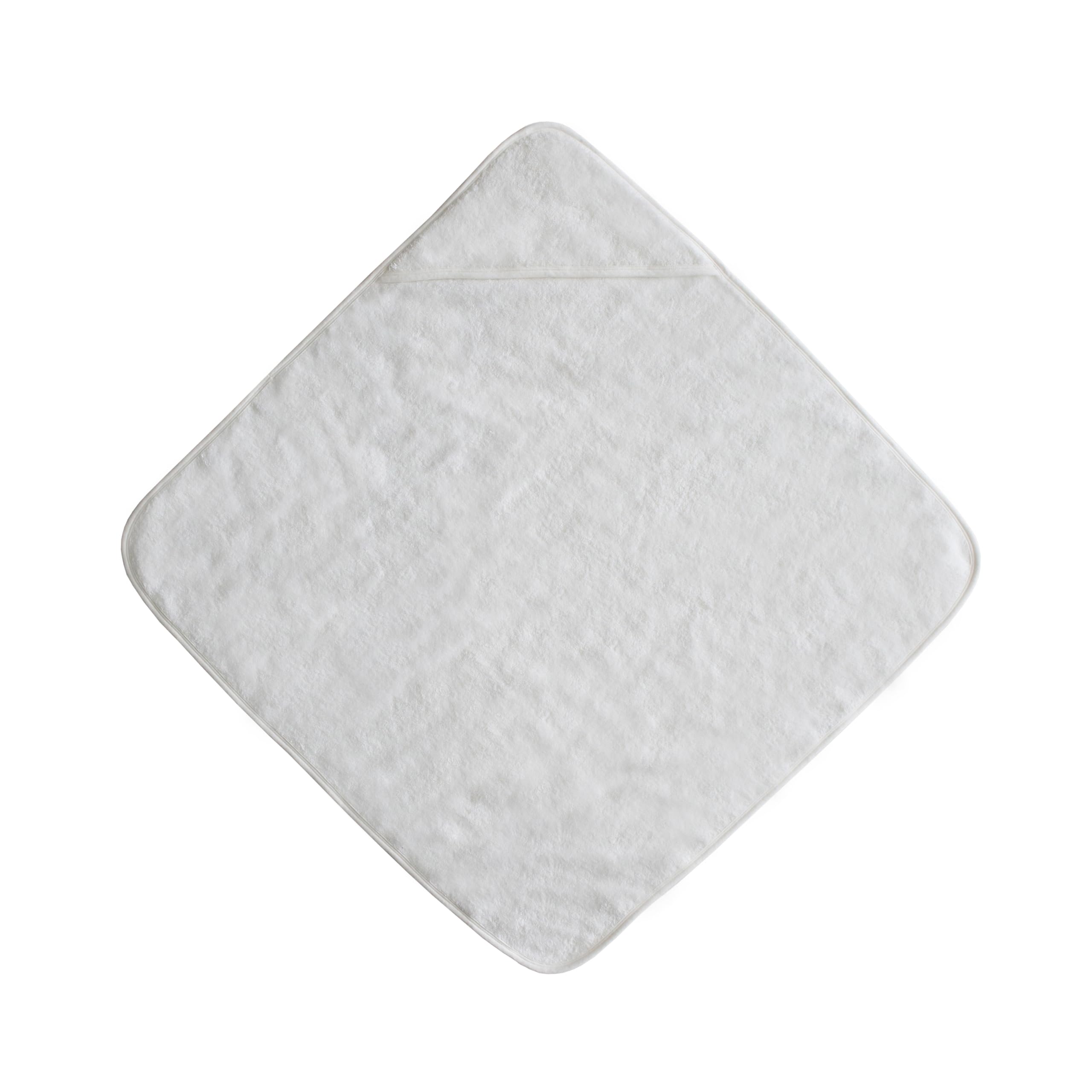 Mushie Baby Hooded Towel  Organic Cotton (Pearl)