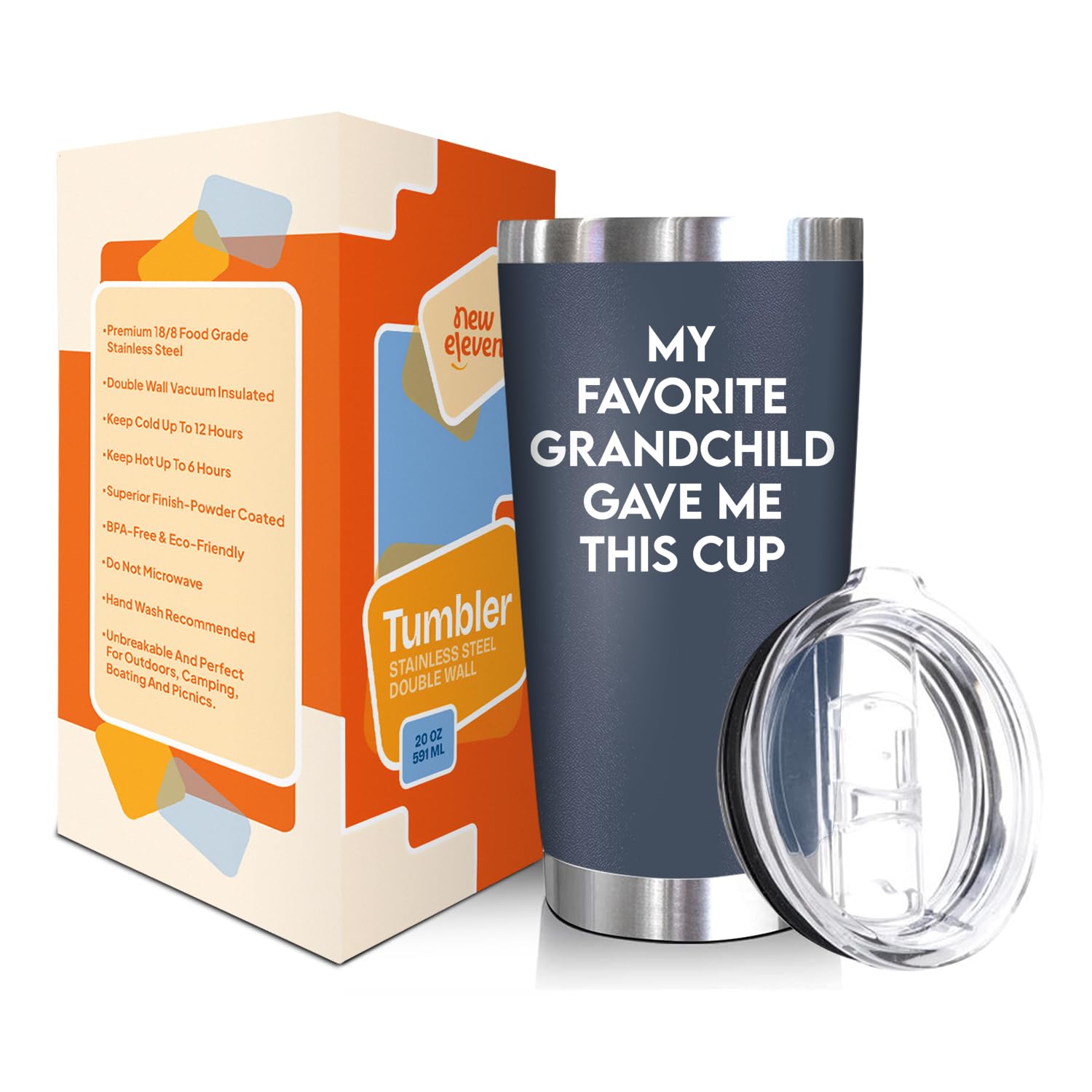 NewEleven Fathers Day Gift For Grandpa From Granddaughter, Grandson - Birthday Present Ideas For Grandfather, New Grandfather, P