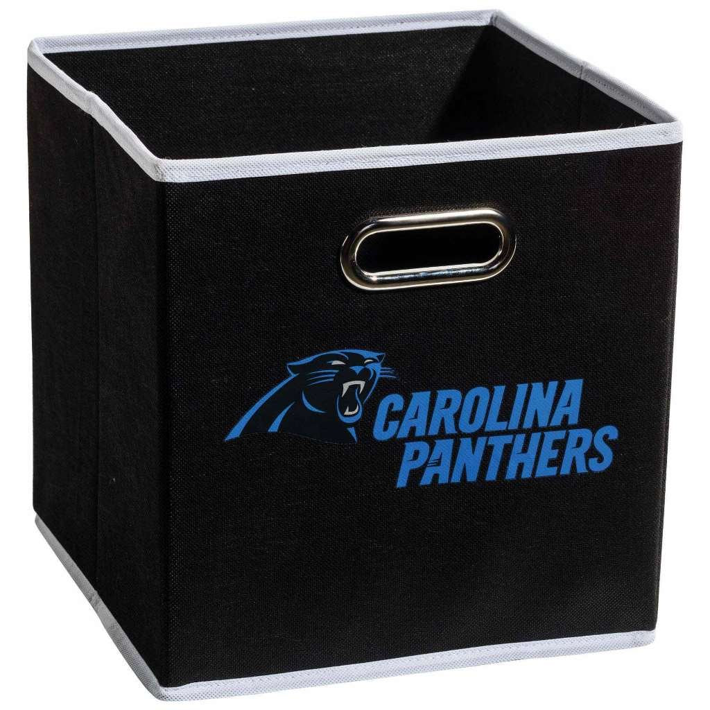 Franklin Sports Nfl Carolina Panthers Collapsible Storage Bin Nfl Folding Cube Storage Container Fits Bin Organizers Fabric Nfl