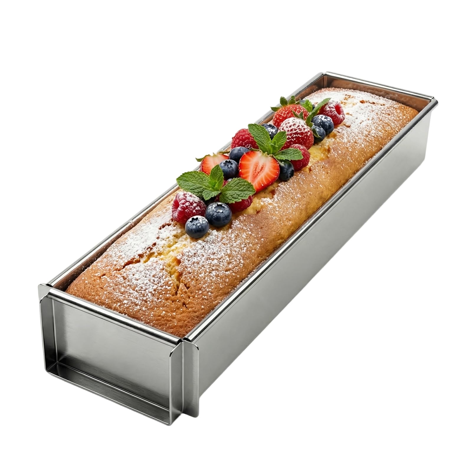 Truzoig Tiramisu Pan, Rectangle Cake Pan with Removable Frame & NonStick Coating, Rectangle Cake Pan for Cheesecake, Mousse, La