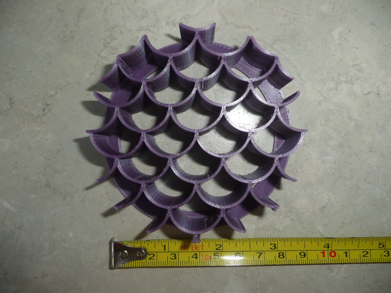 Mermaid Scales Design Pattern Concha Cutter Mexican Sweet Bread Stamp Made In Usa Pr4599 Purple