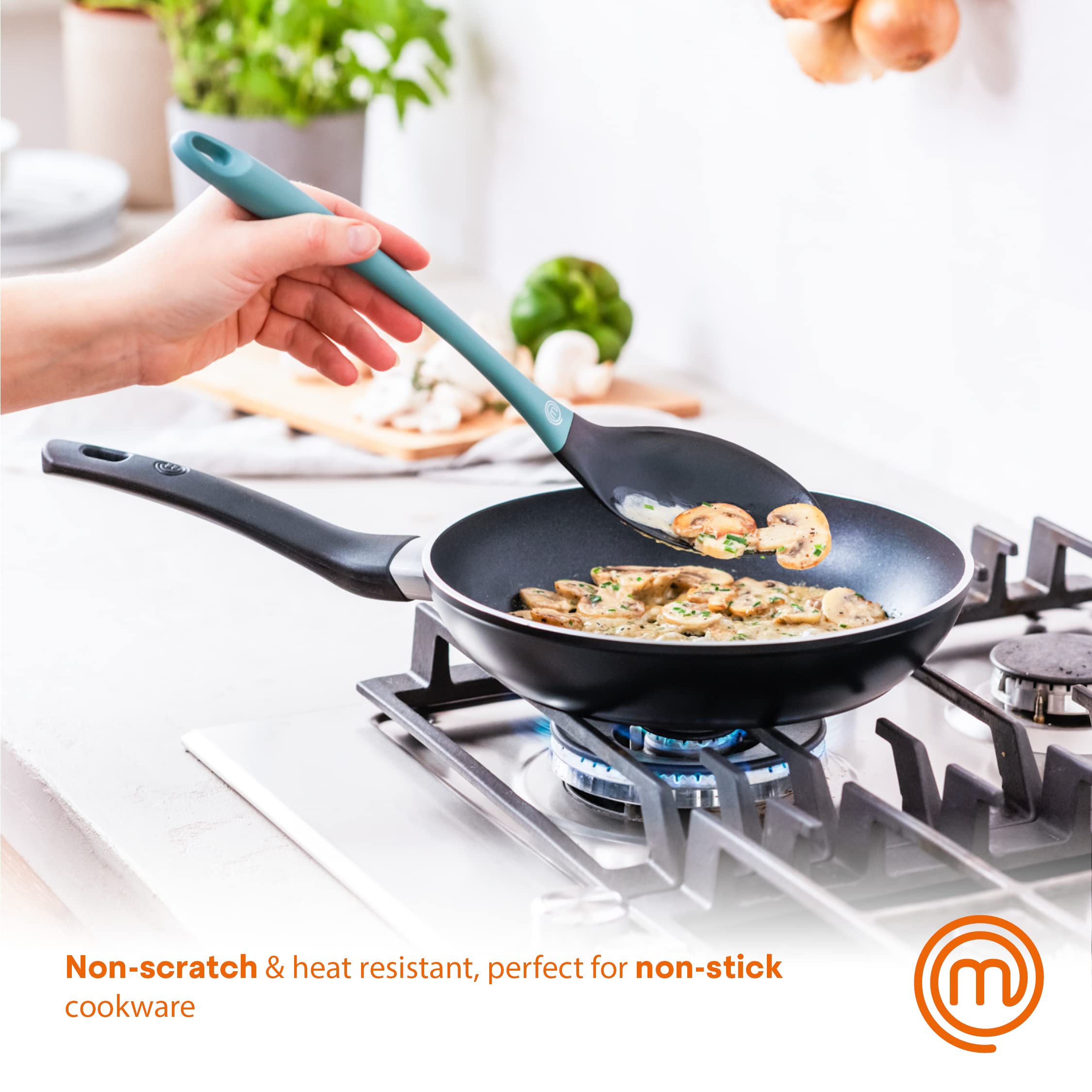Masterchef Kitchen Utensils Set, Nylon Cooking Utensils Set Of 6, Non Toxic & Non Scratch Cooking Tools For Non Stick Cookware I