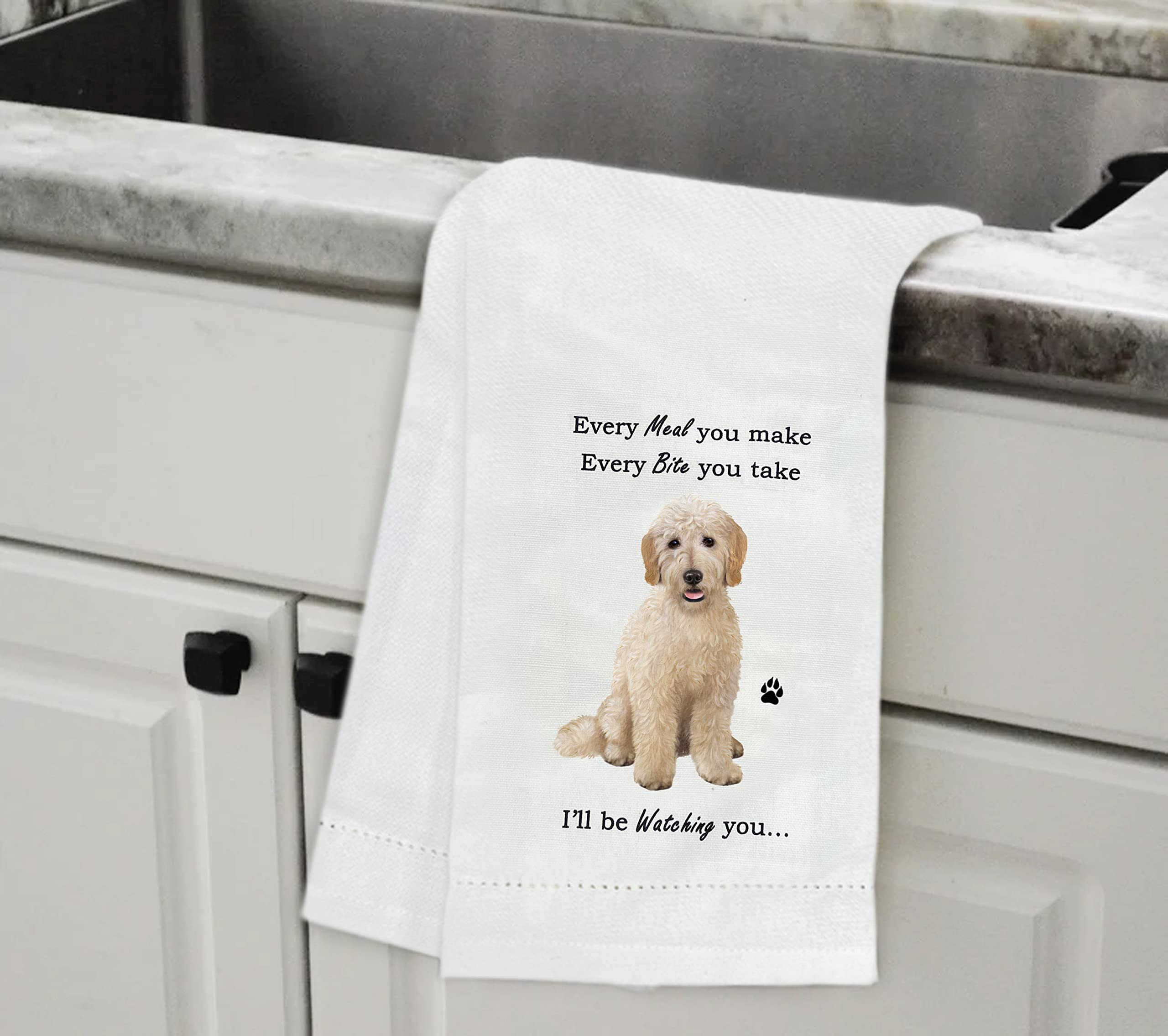Goldendoodle Kitchen Towel - Soft Highly Absorbent - Goldendoodle Gifts - Dish Towels For Washing Dishes - Tea Towels - Reusable