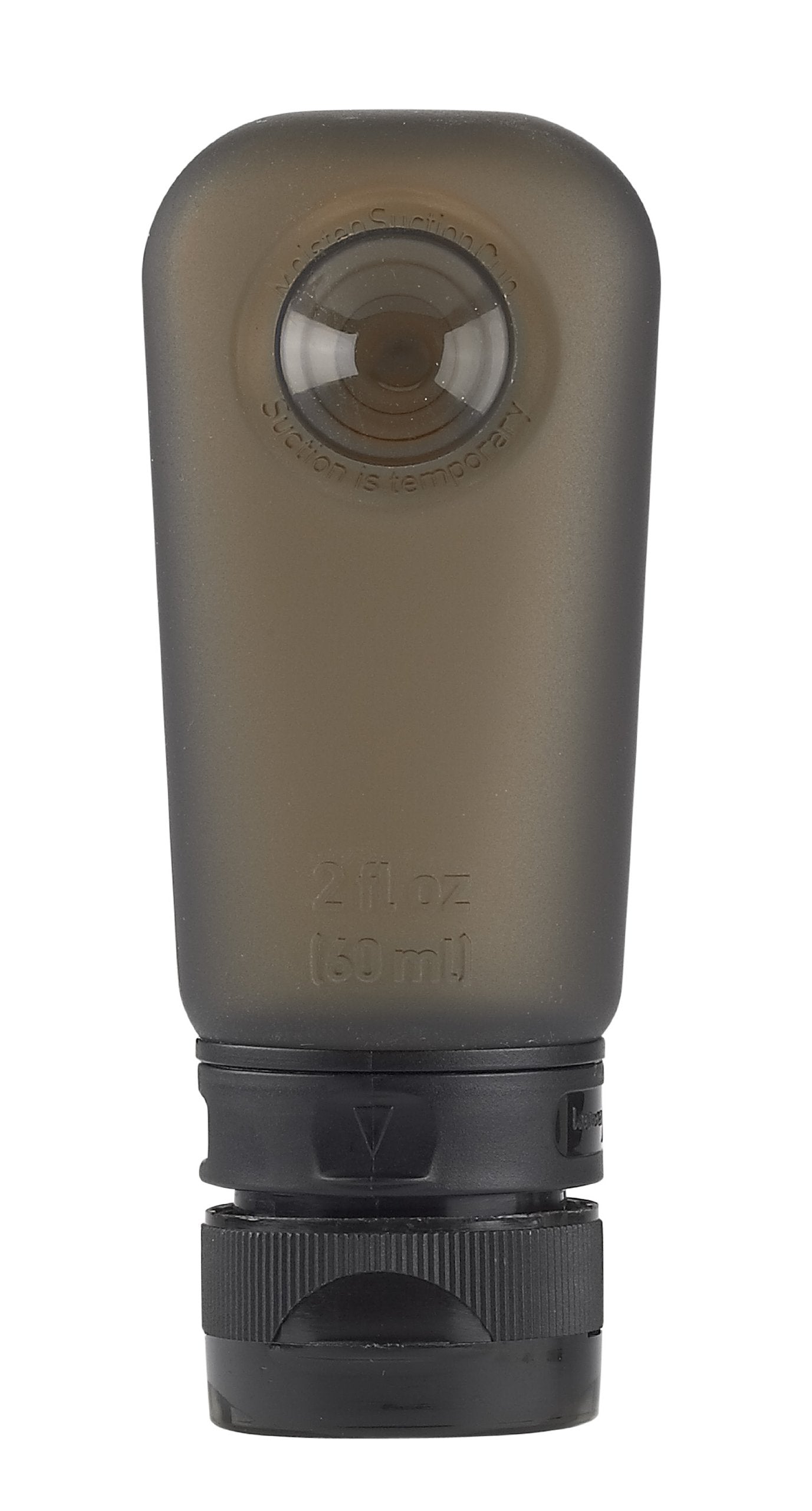 Humangear GoToob Refillable Silicone Travel Size Bottles for Women  Men  Toiletries  Beauty  Cosmetics  3pk Set  Black  2 Fl Oz (Pack of 3)