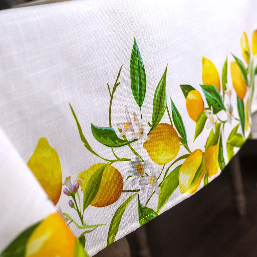 Artable Rectangle Spring Tablecloth Printed Flower Grass And Vintage Floral Patterns Table Cloth For Easter Table Runner Picnic